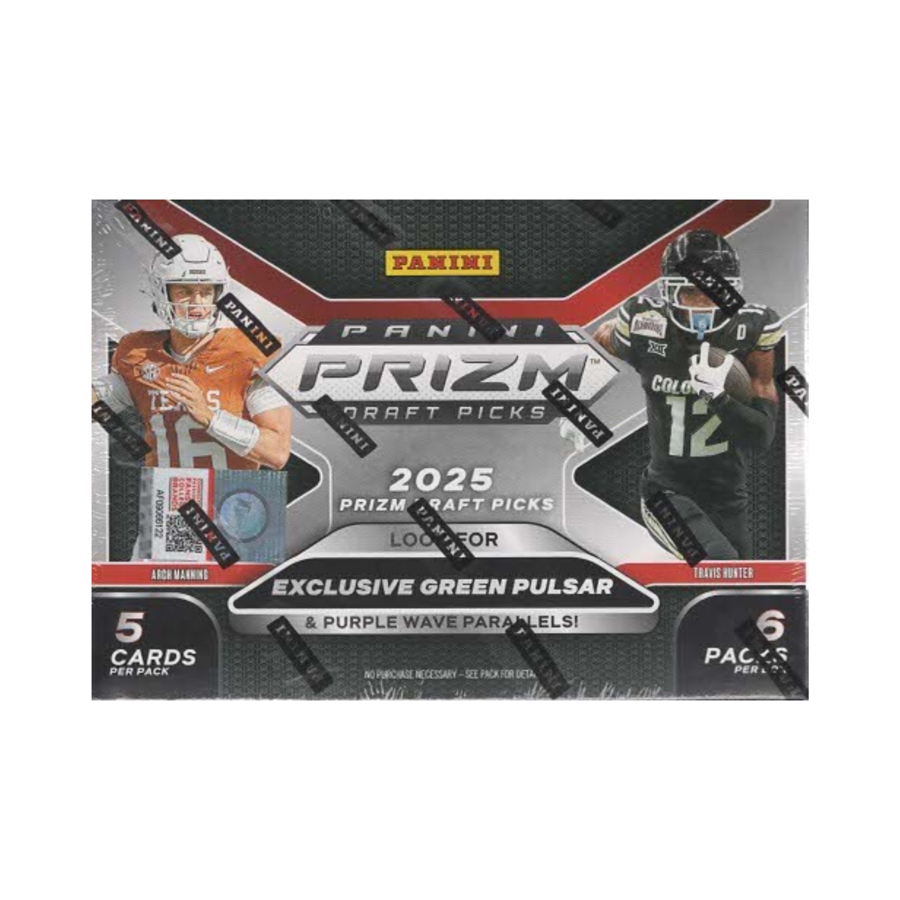 2025 Panini Prizm Draft Picks Collegiate  Football 30ct. Blaster Box