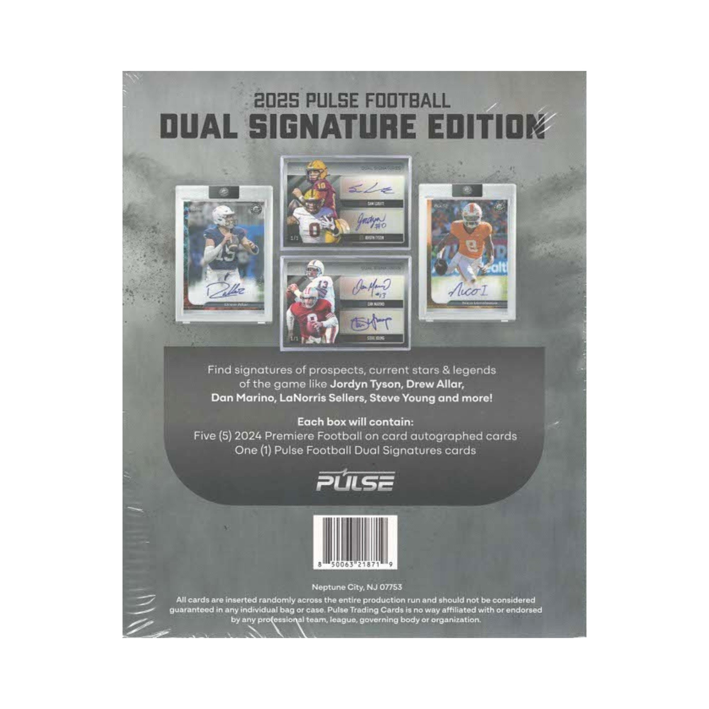 2025 Pulse Dual Signature Football Edition 6ct. Box