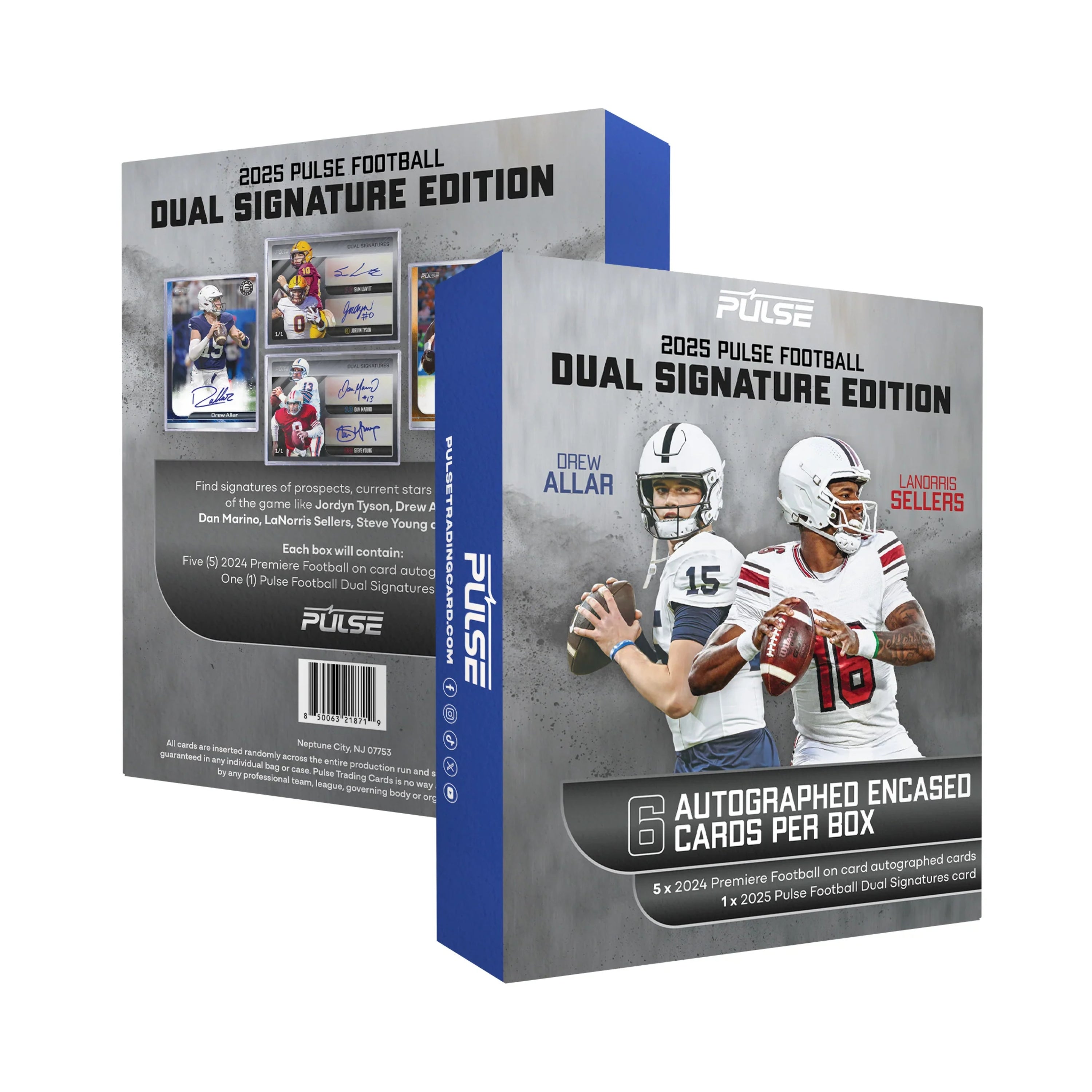 2025 Pulse Dual Signature Football Edition 6ct. Box