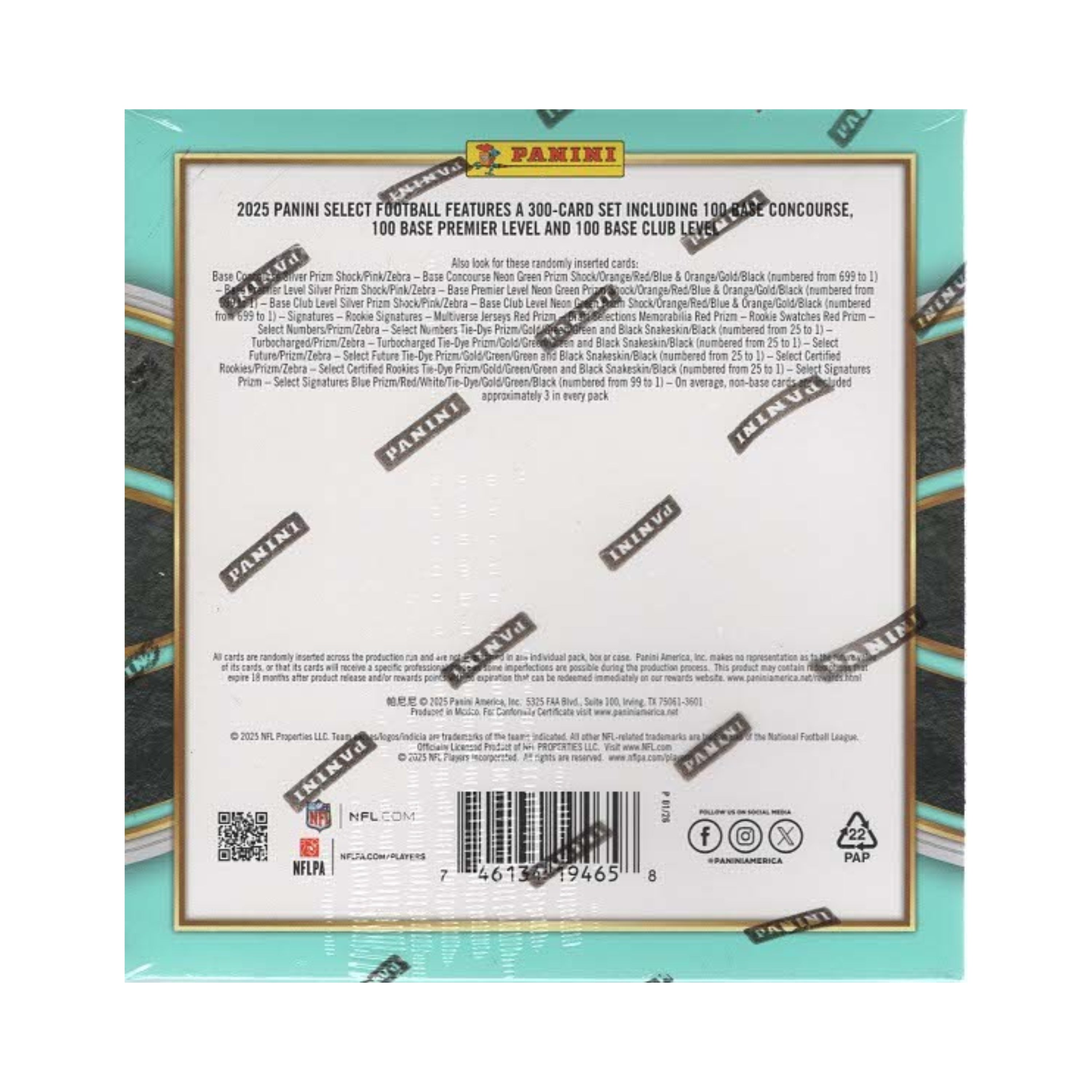 2025 Panini Select Football 42ct. Mega Box