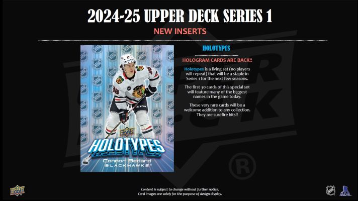 2024-25 Upper Deck Series 1 NHL Hockey Tin