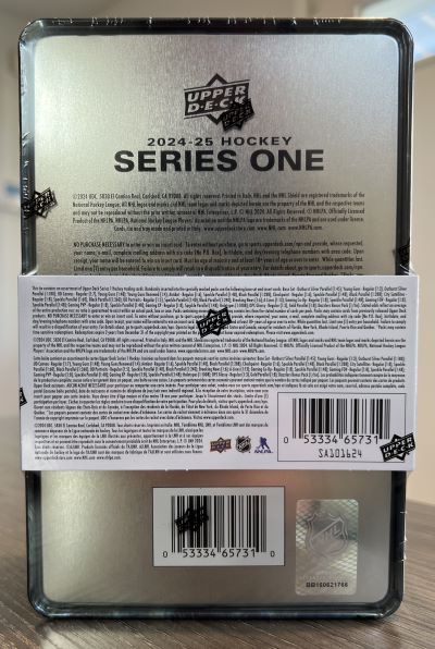 2024-25 Upper Deck Series 1 NHL Hockey Tin