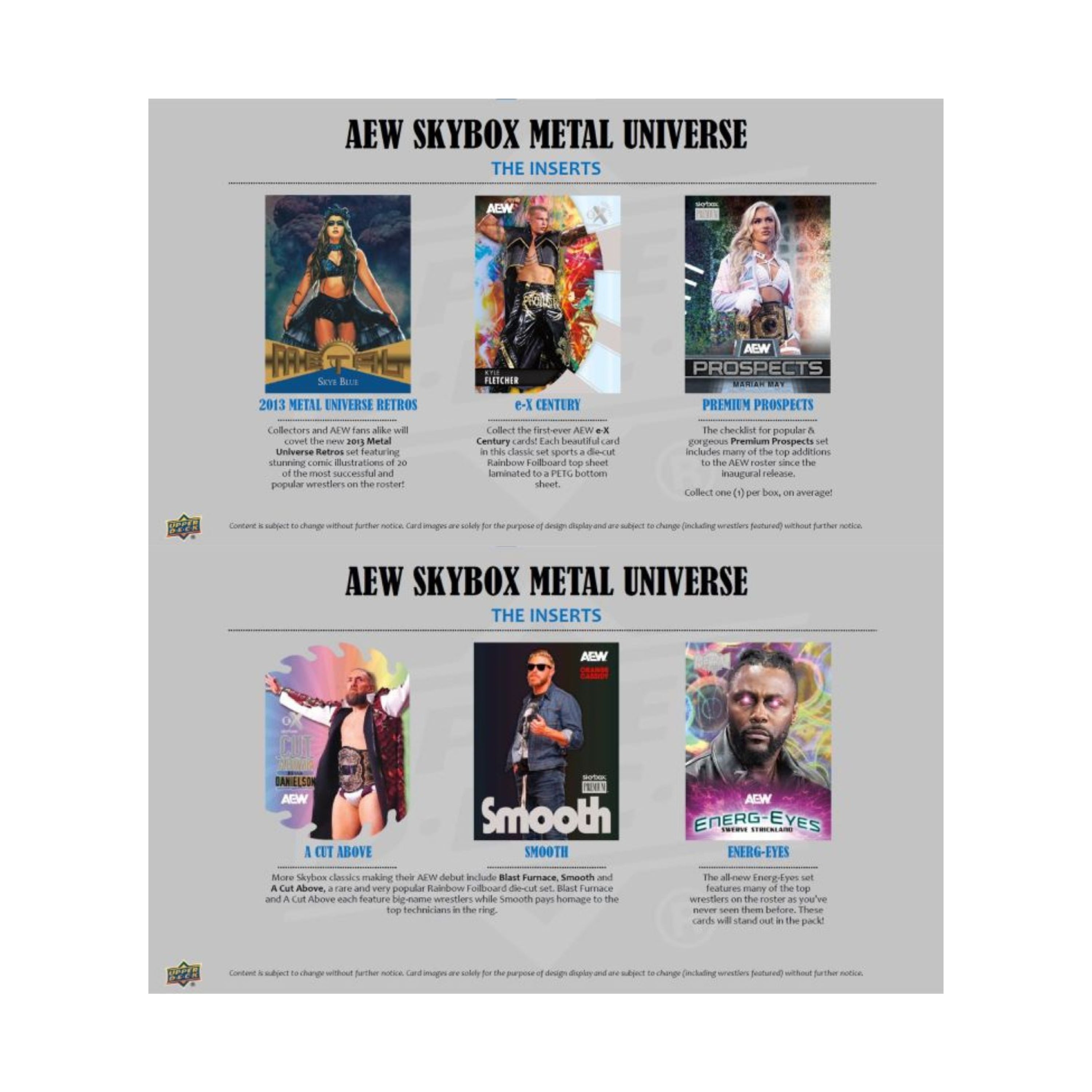 2025 Upper Deck AEW Skybox Metal Universe Wrestling 30ct. Blaster Box
