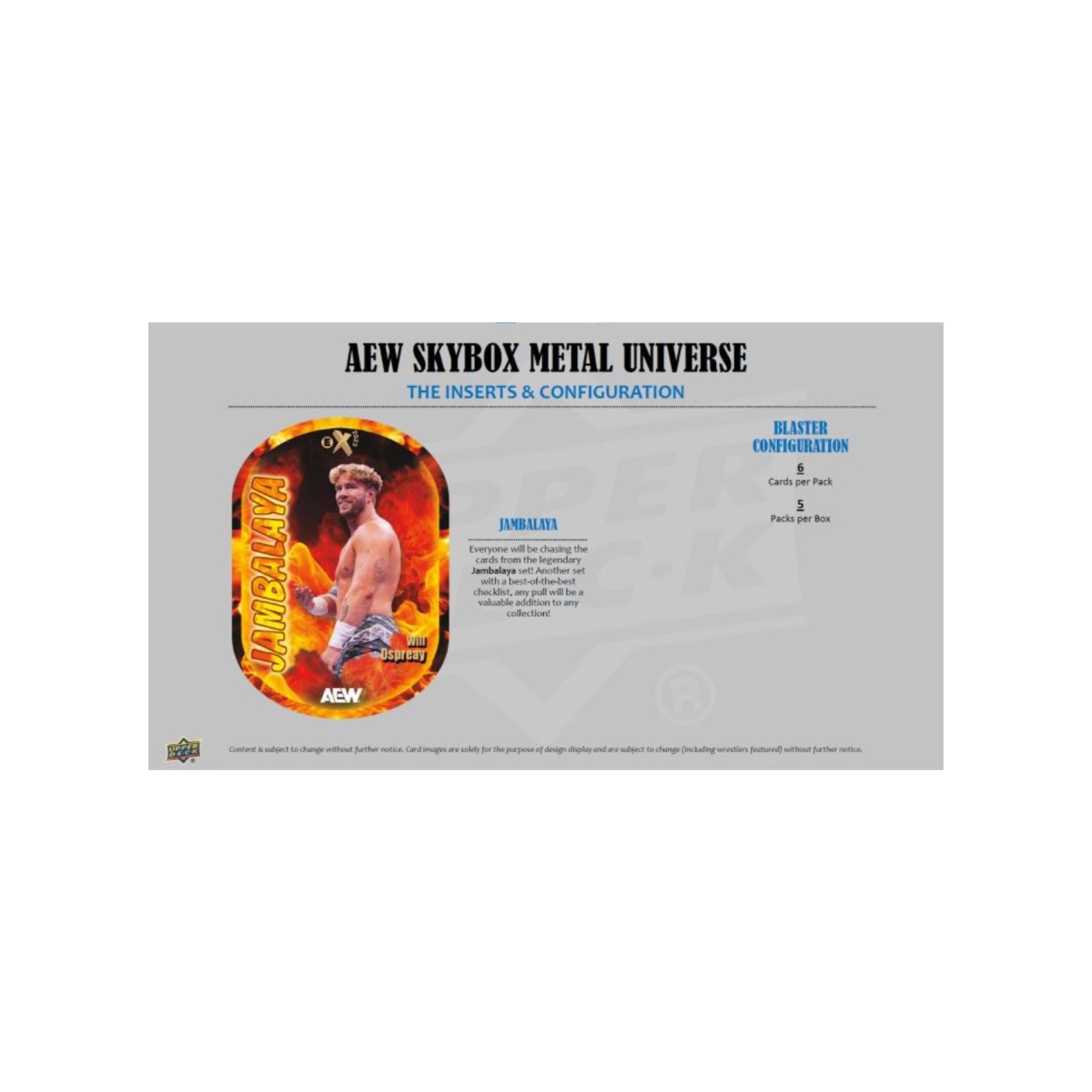 2025 Upper Deck AEW Skybox Metal Universe Wrestling 30ct. Blaster Box