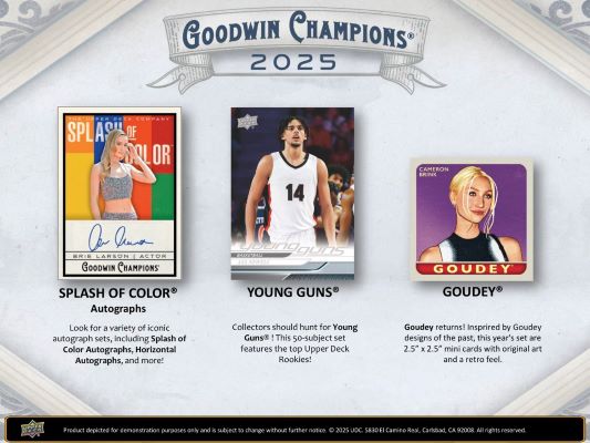 2025 Upper Deck Goodwin Champions 35ct. Blaster Box