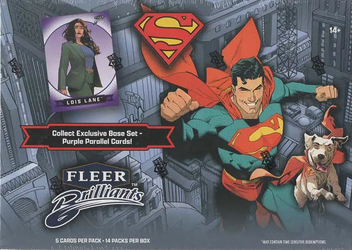 2025 Upper Deck Fleer Brilliants Superman 70ct. Mega Box