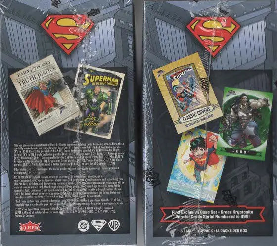 2025 Upper Deck Fleer Brilliants Superman 70ct. Mega Box