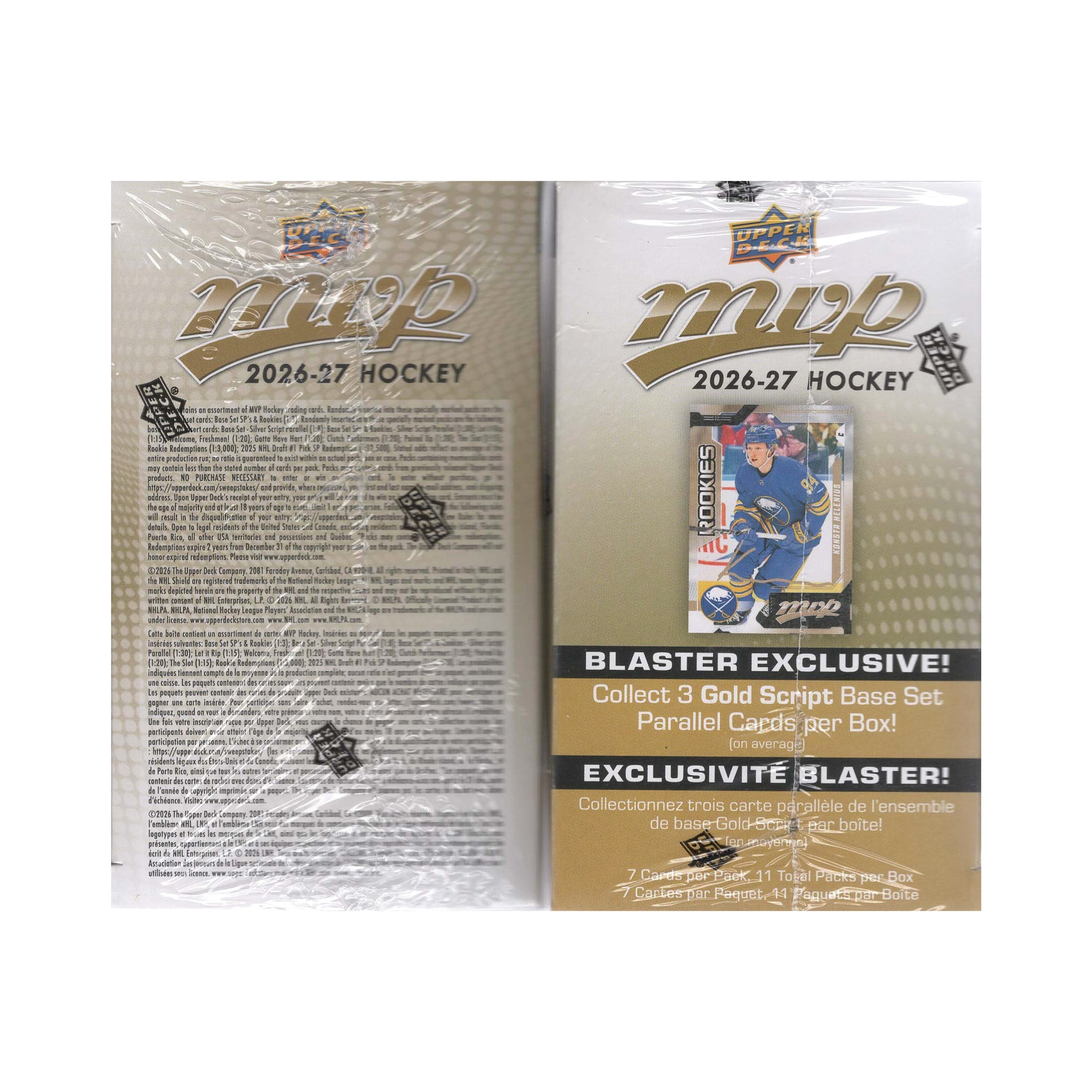 2026-27 Upper Deck MVP NHL Hockey 77ct. Blaster Box