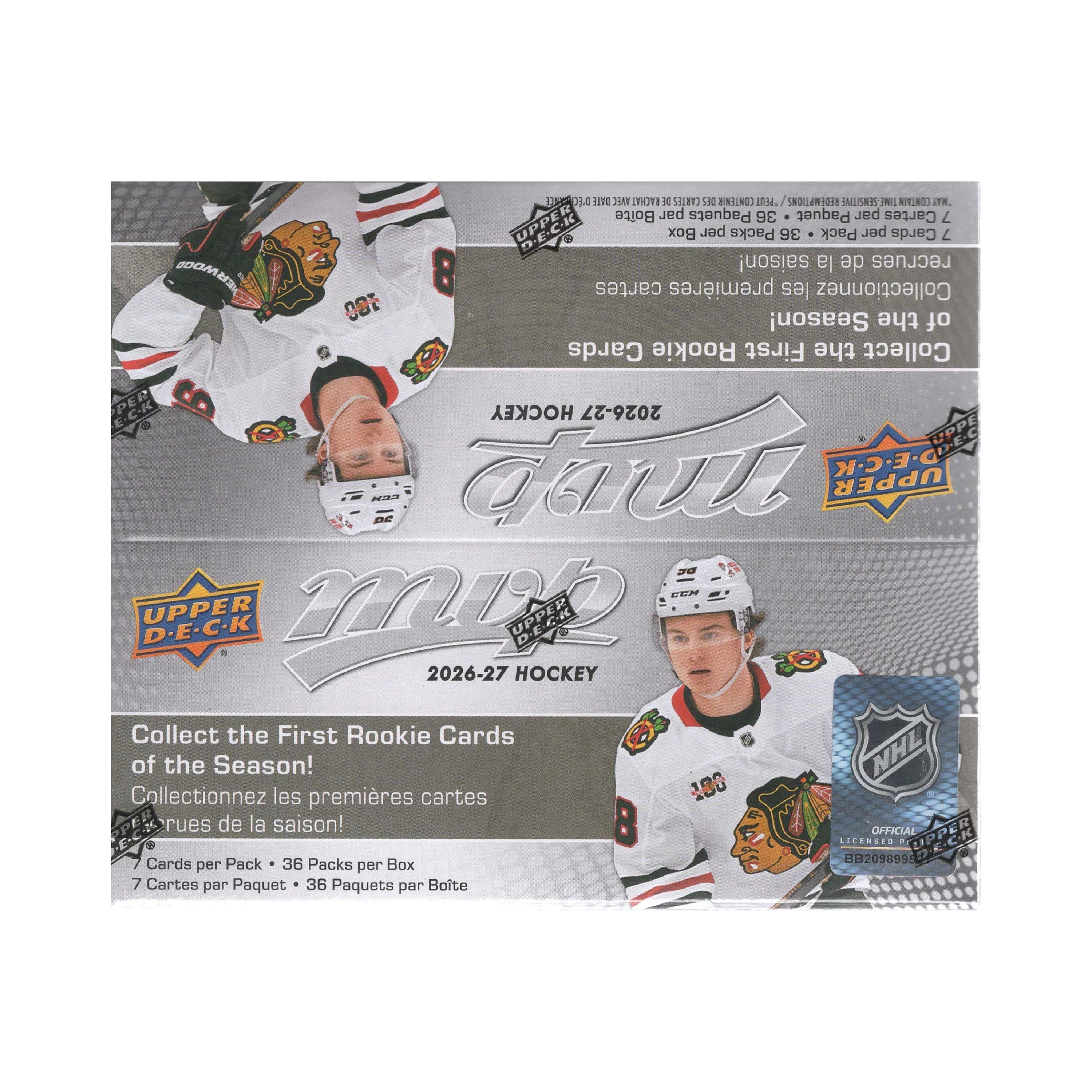 2026-27 Upper Deck MVP NHL Hockey 252Ct. Retail Box