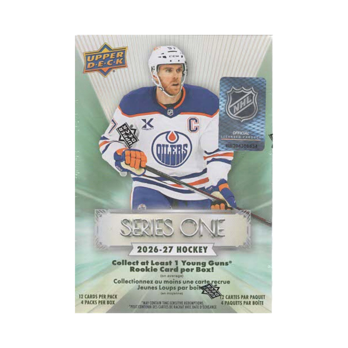 2026-27 Upper Deck Series 1 NHL Hockey 48Ct. Blaster Box