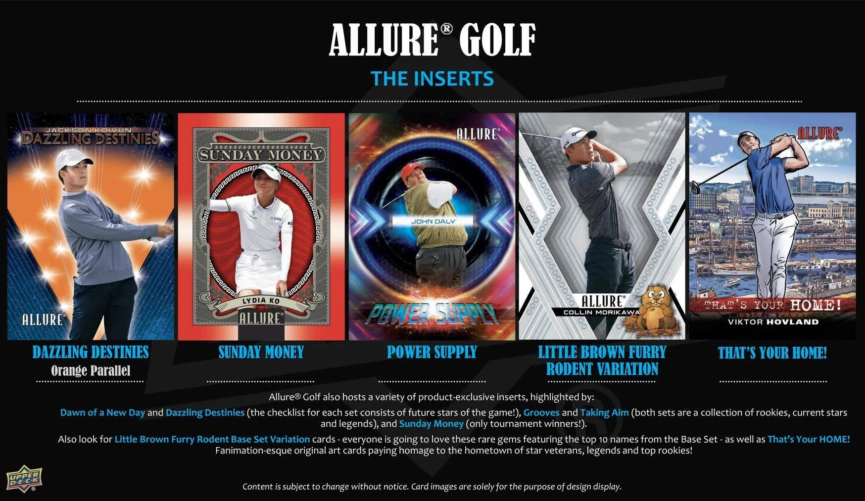 2025-26 Upper Deck Allure Golf 20ct. Blaster Box