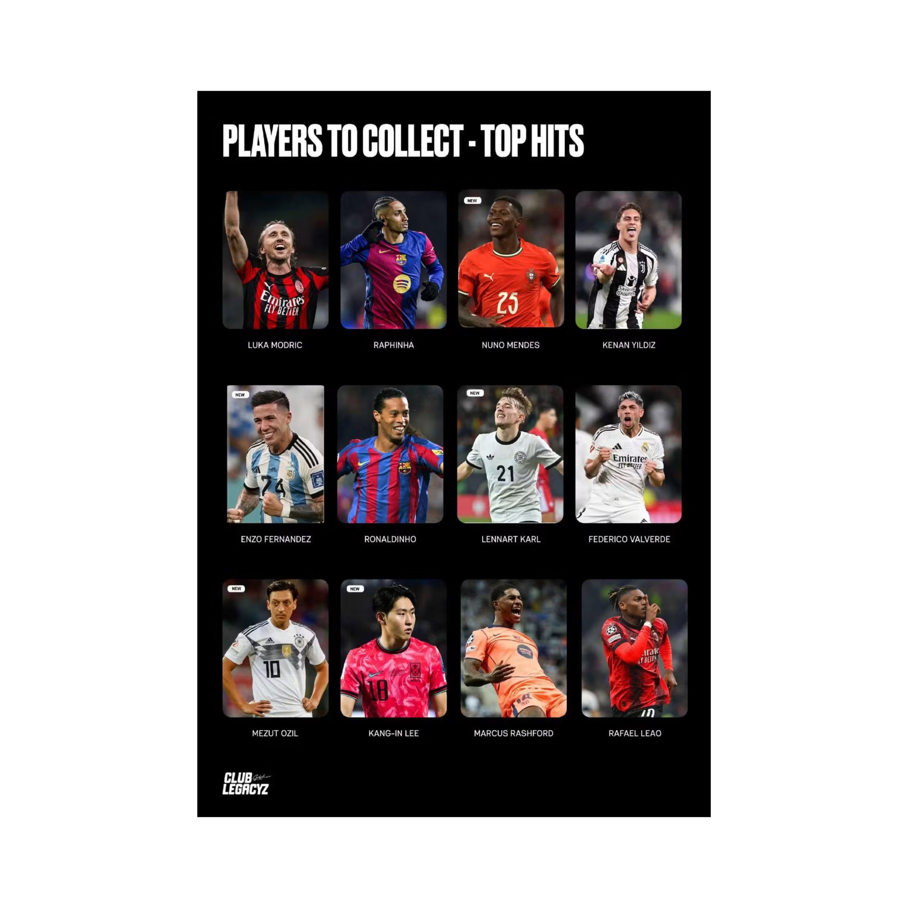 Club Legacyz Icons World Heroes Football (Soccer) 4nd Edition 10Ct. Display Box