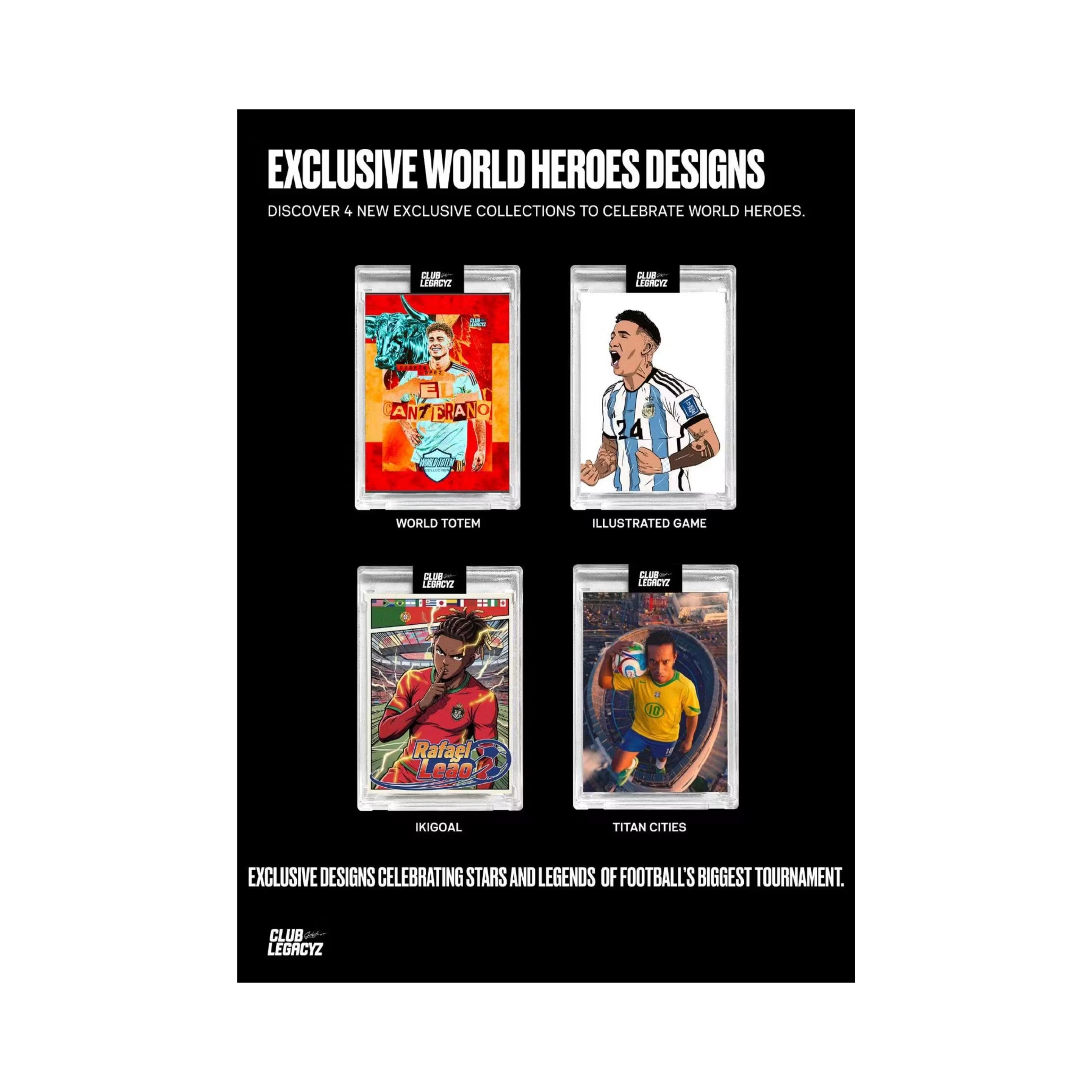Club Legacyz Icons World Heroes Football (Soccer) 4nd Edition 10Ct. Display Box