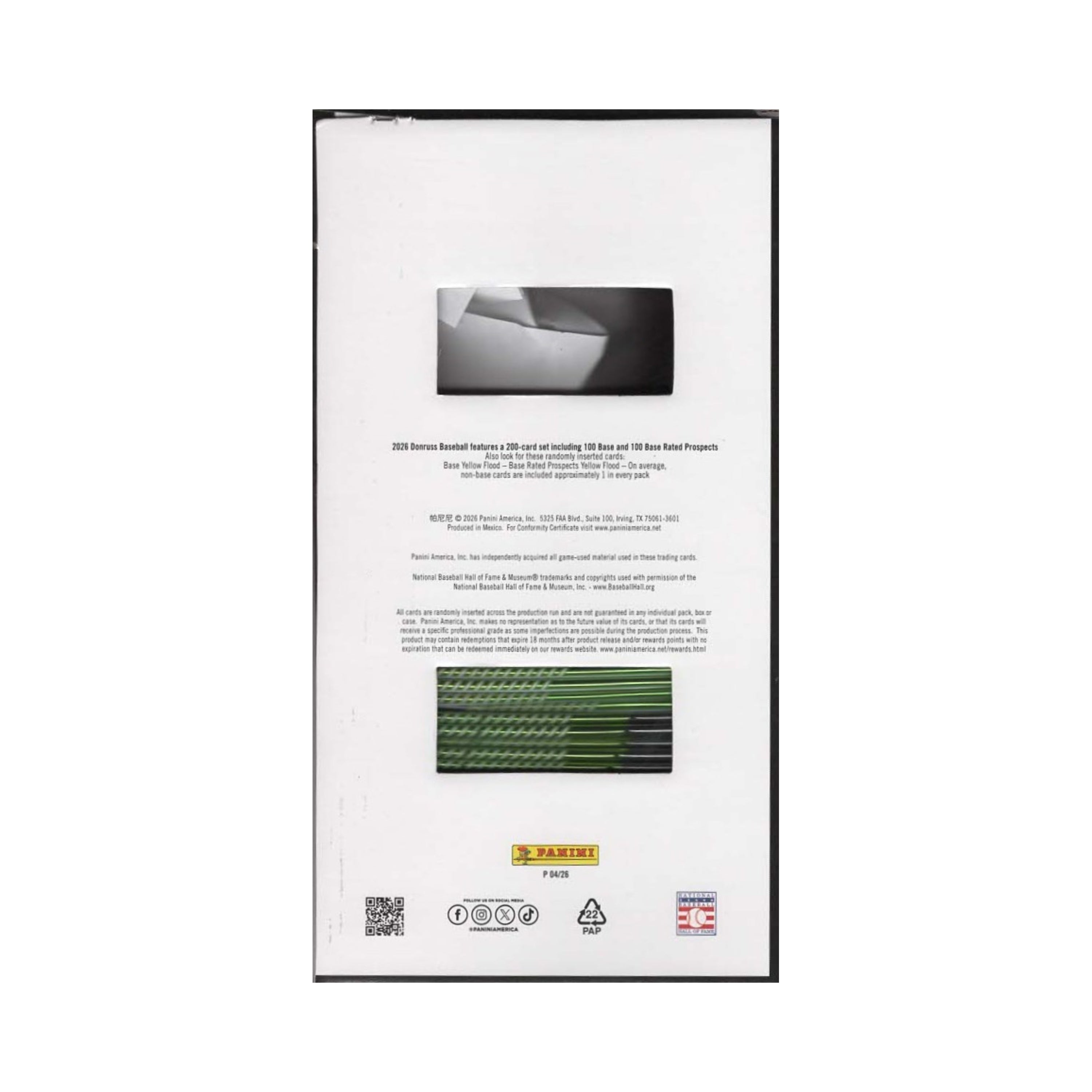 2026 Panini Donruss Baseball 48pk. Gravity Feed Box