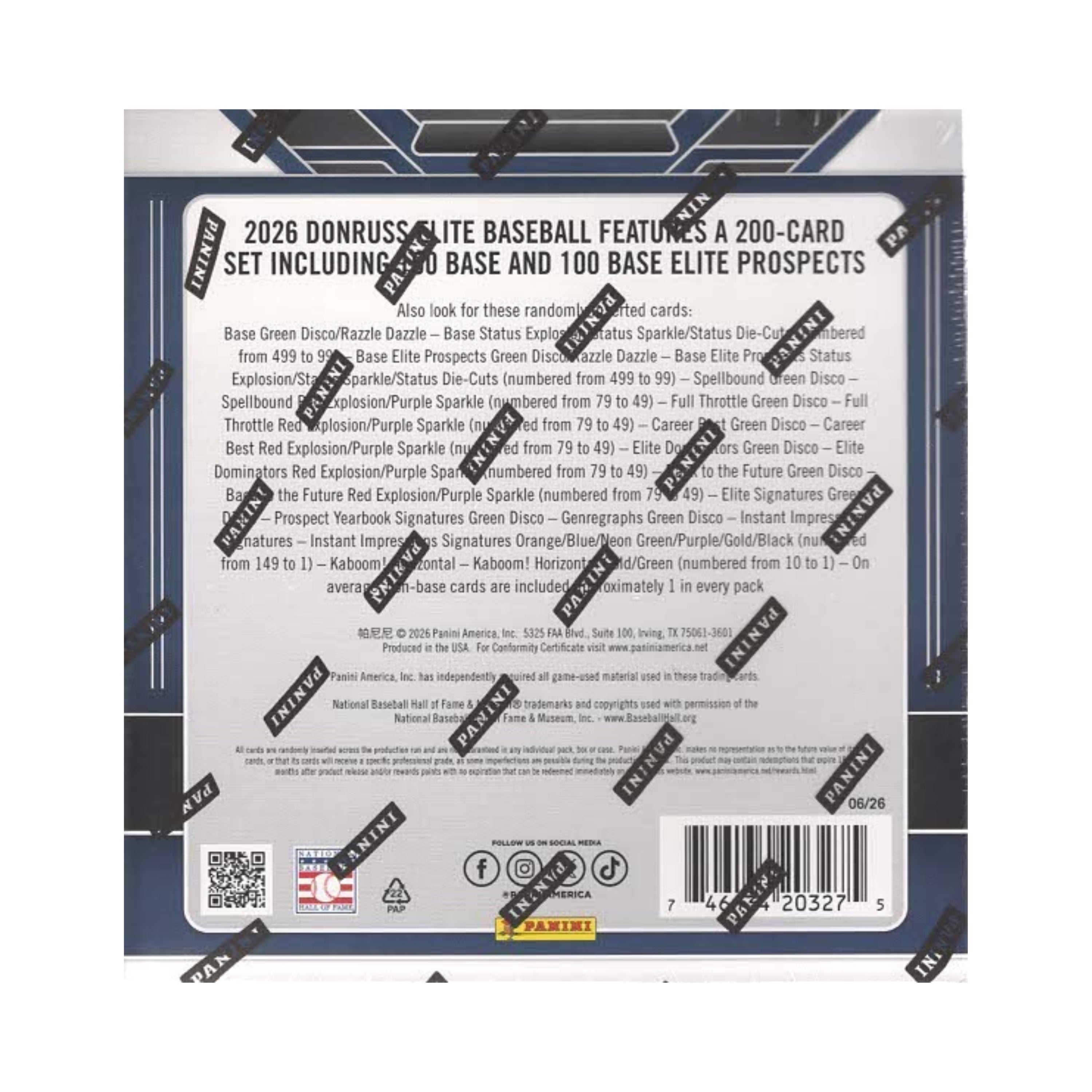 2026 Panini Donruss Elite Baseball 40ct. Mega Box