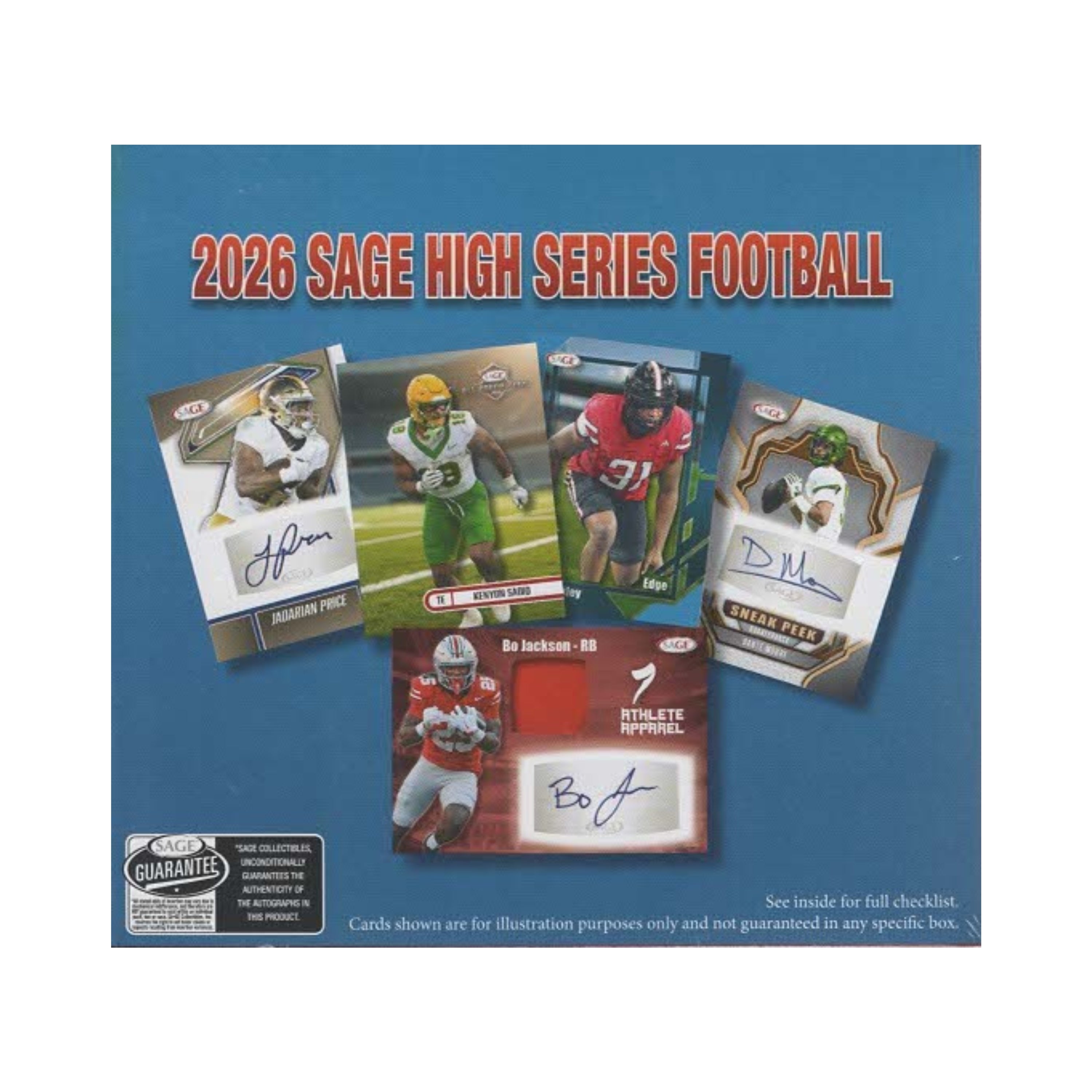 2026 Sage High Series Football 112ct. Hobby Box