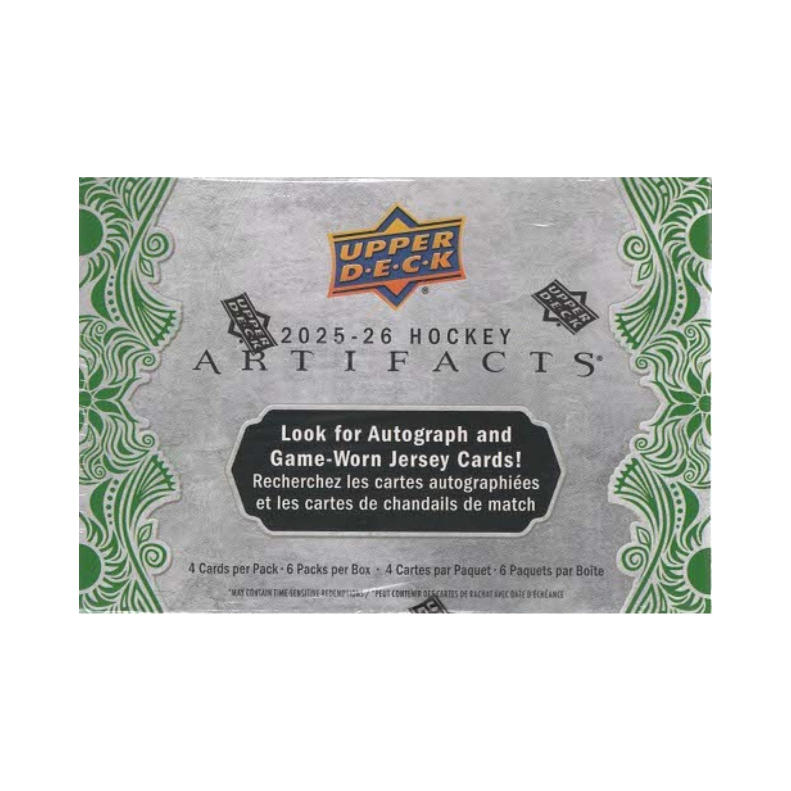 2025-26 Upper Deck Artifacts NHL Hockey 24ct. Blaster Box