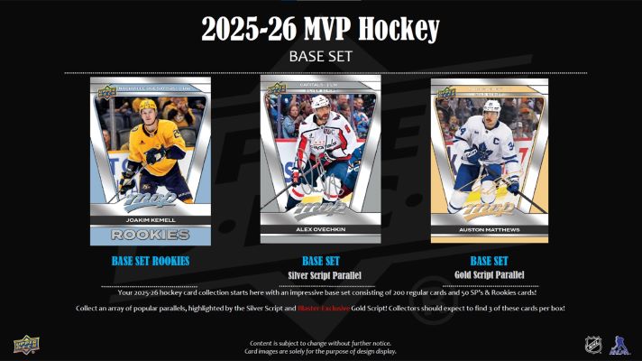 2025-26 Upper Deck MVP NHL Hockey 77ct. BLASTER BOX