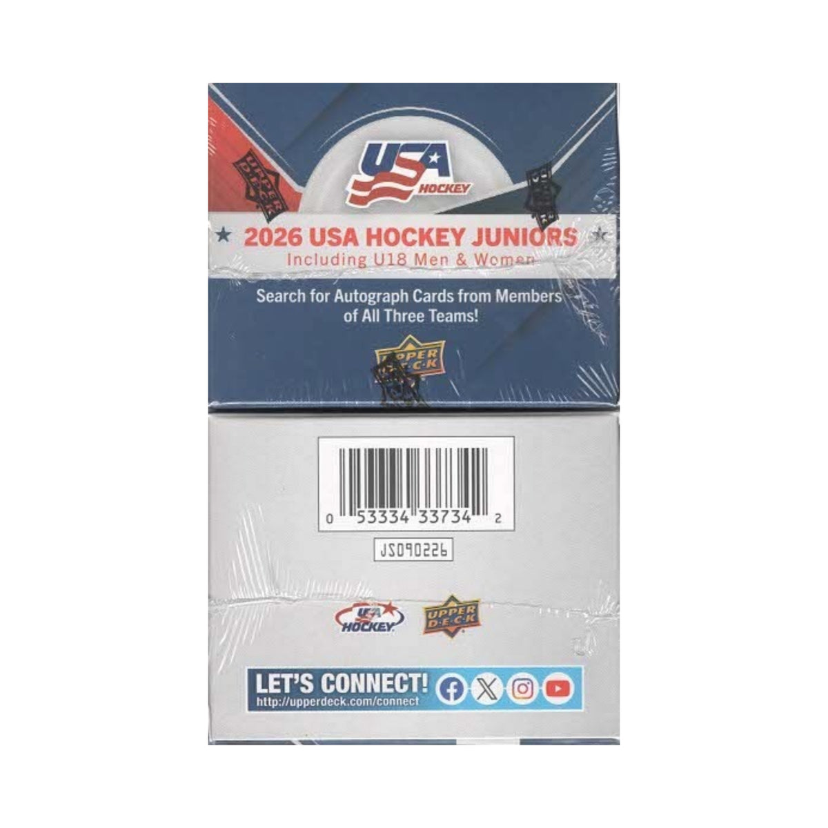 2026 Upper Deck Team USA Juniors Hockey Debut Edition 30Ct. Blaster Box