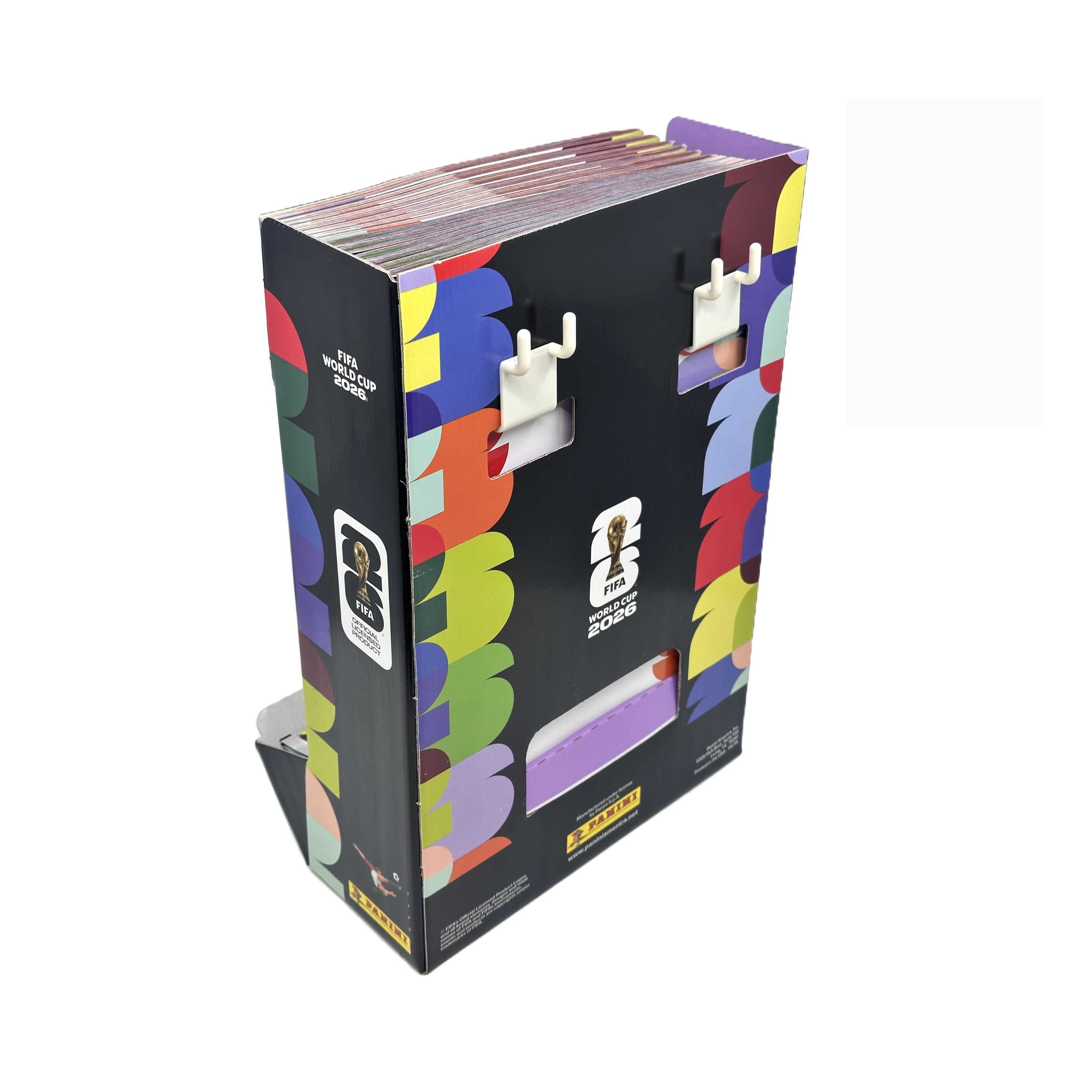 2026 Panini World Cup Soccer Sticker Counter Display (100 Sticker Packs + 12 Albums)