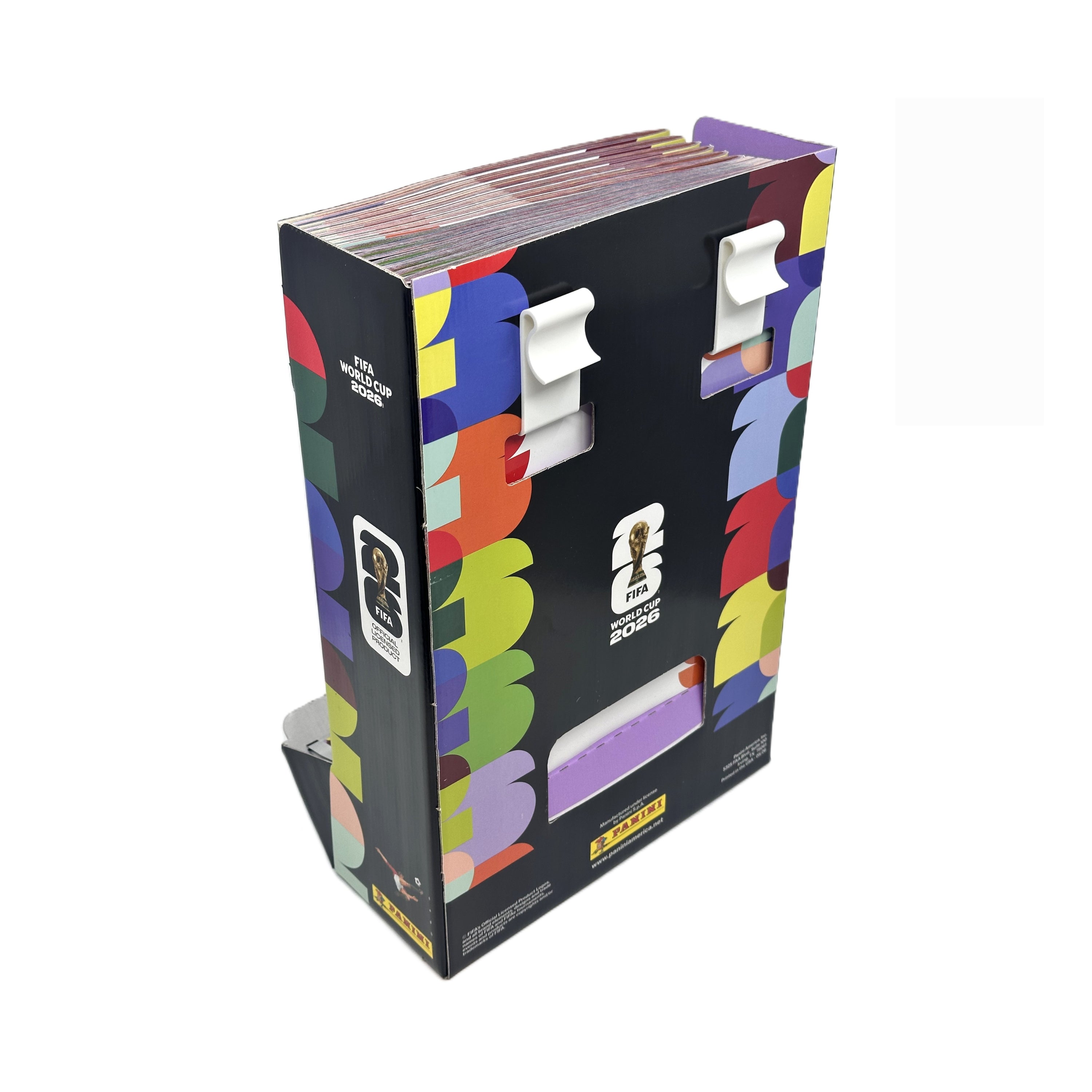 2026 Panini World Cup Soccer Sticker Counter Display (100 Sticker Packs + 12 Albums)