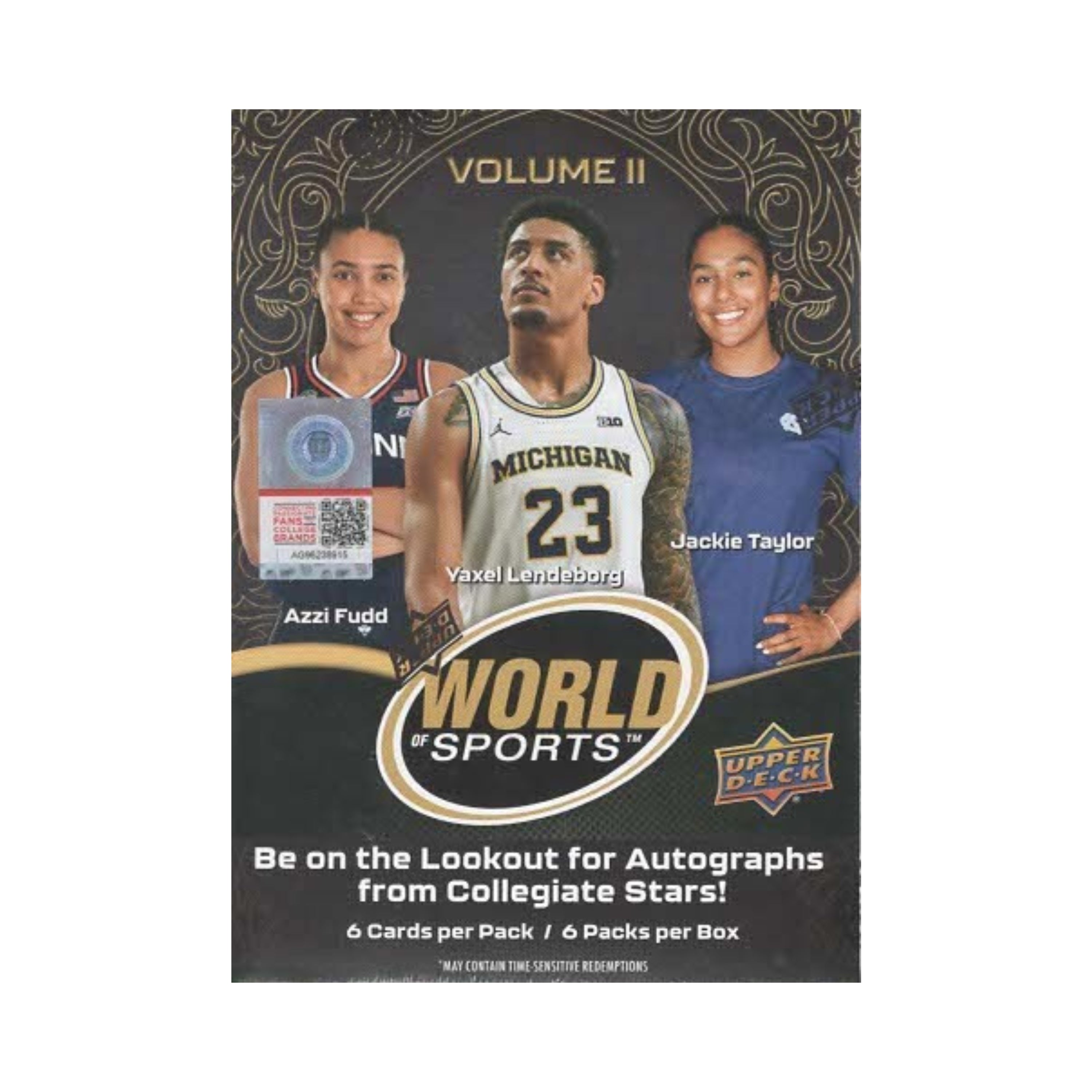 2026 Upper Deck World of Sports Vol. 2 Multi-Sport 36ct. Blaster Box