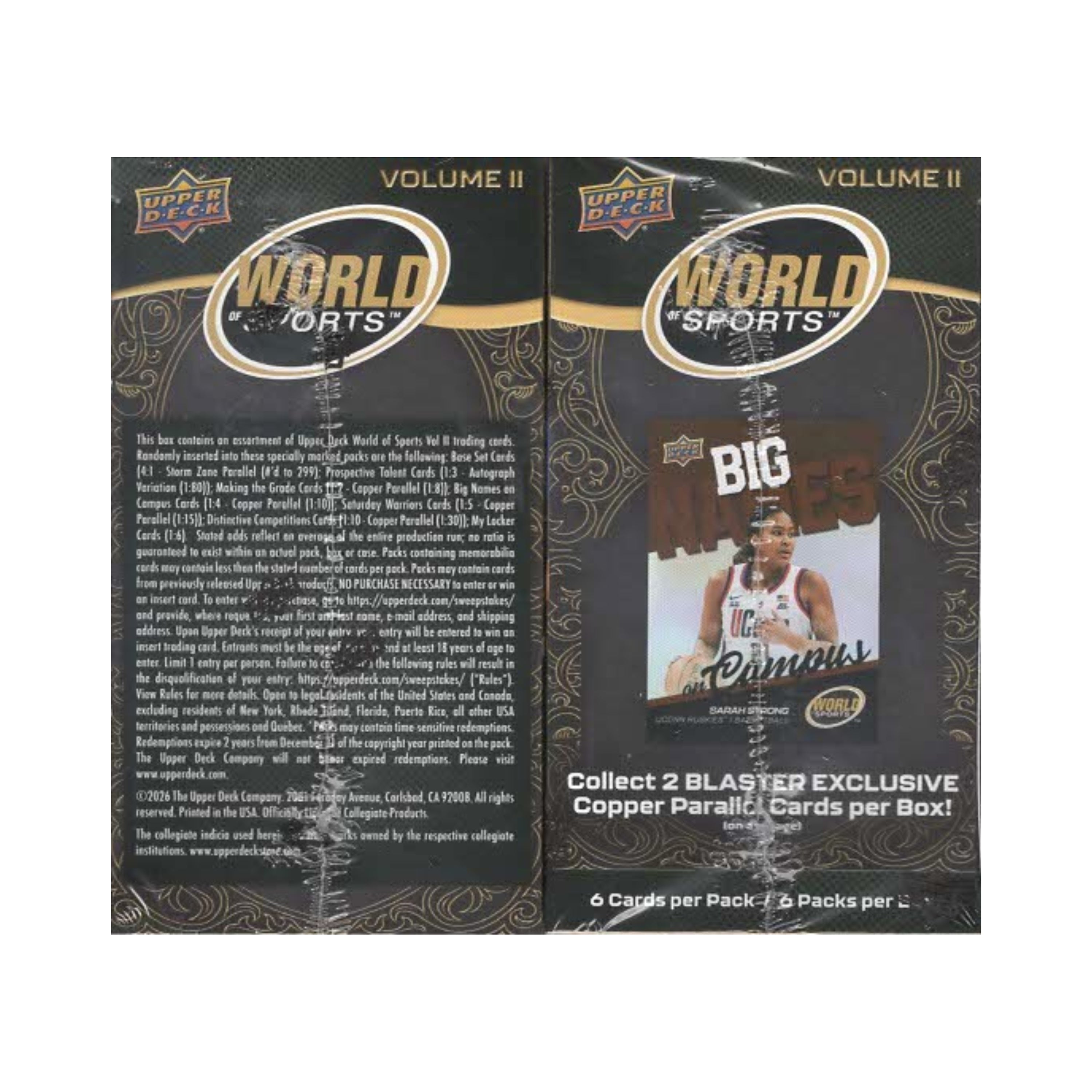 2026 Upper Deck World of Sports Vol. 2 Multi-Sport 36ct. Blaster Box