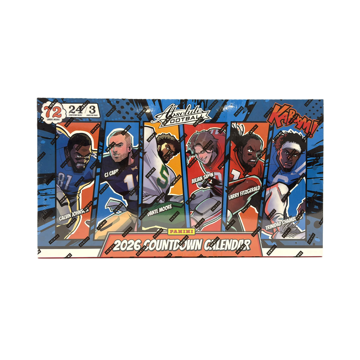2026 Panini Absolute Football 72ct. Countdown Calendar