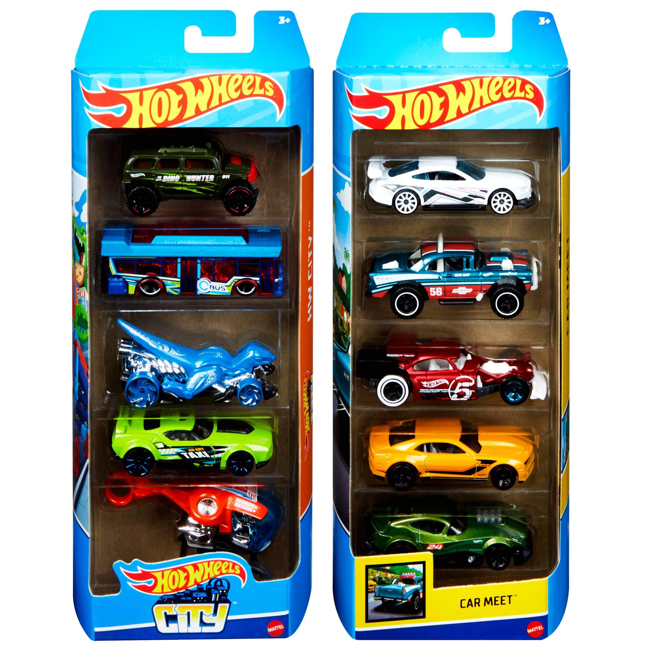 Hot Wheels 2025 Assorted Diecast 5 Car Set