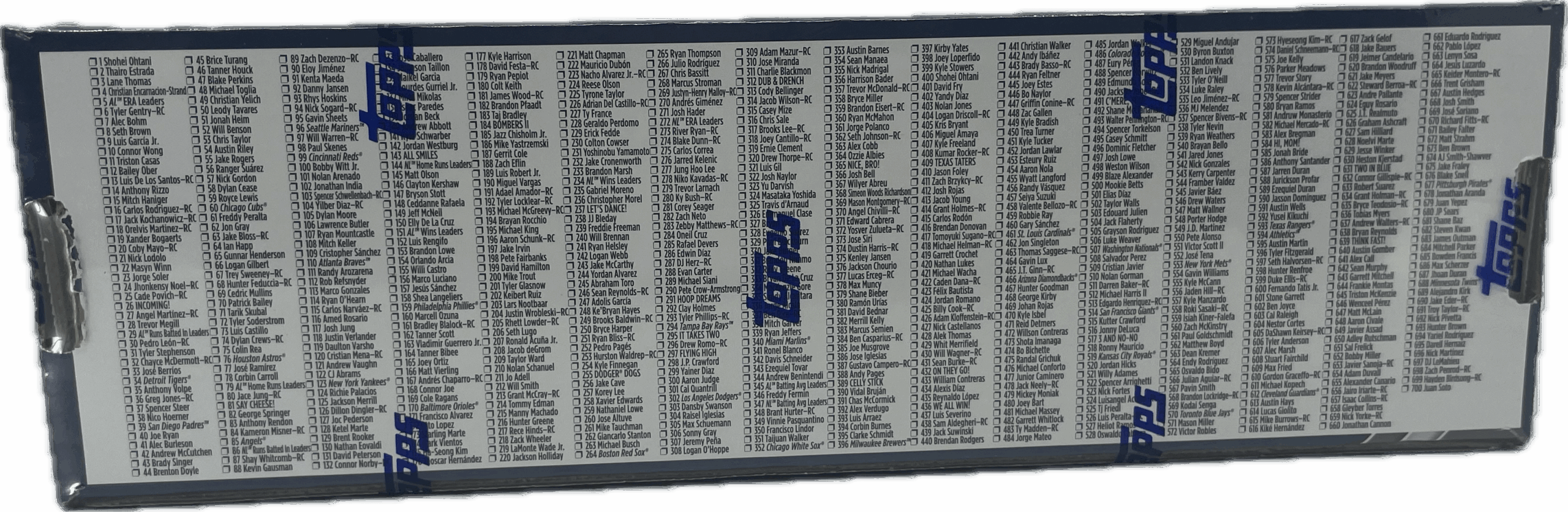 2025 Topps Complete Set MLB Baseball Series 1 & 2
