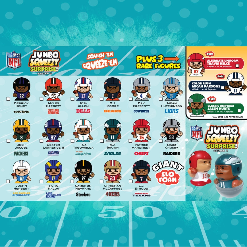 2025 NFL Jumbo SqueezyMates Suprise Capsule