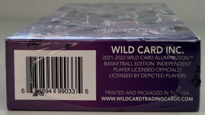 2021-22 Wild Card Alumination Basketball 12ct. Hanger Box