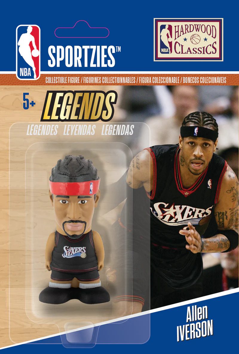 Allen Iverson  2.5" Sportzies NBA Hardwood Classics Collectible Figurine