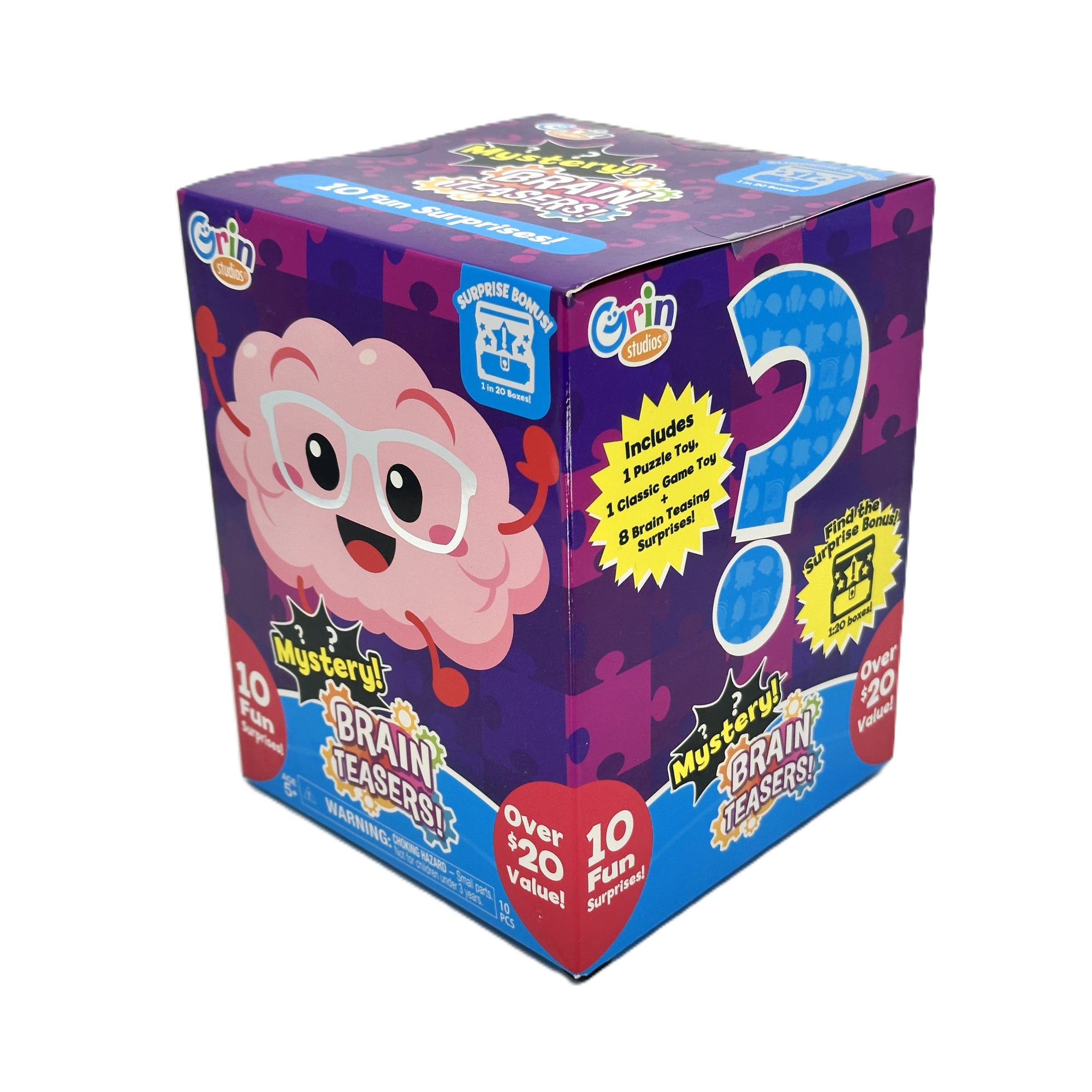 Grin Studios Brain Teasers Mystery Toy Box