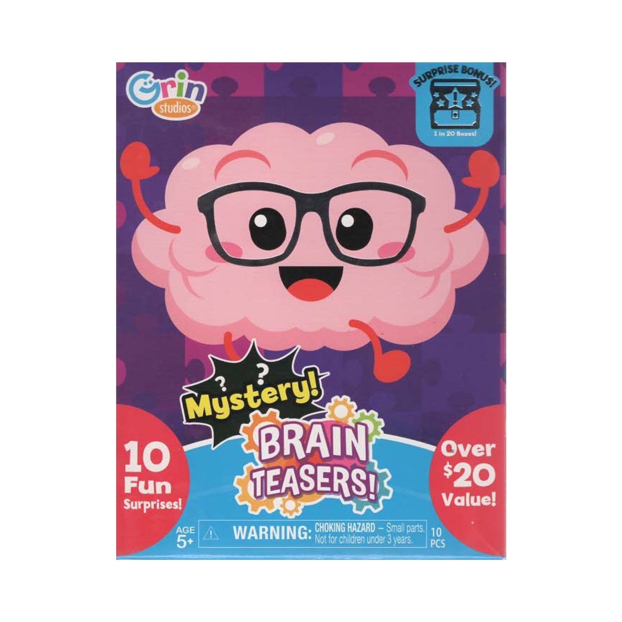 Grin Studios Brain Teasers Mystery Toy Box