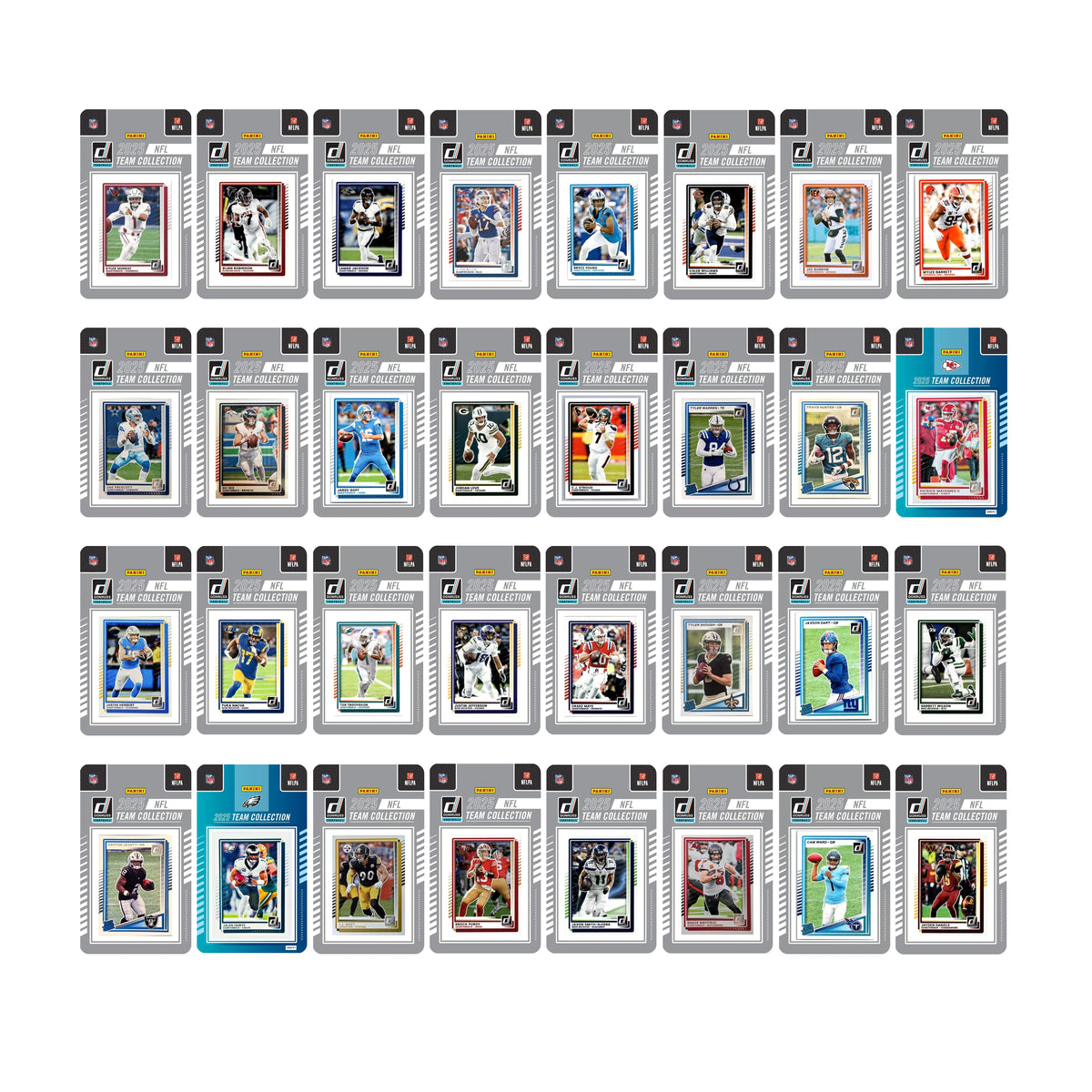 2025 Donruss Football NFL League Set - Complete Collection of All 32 T ...