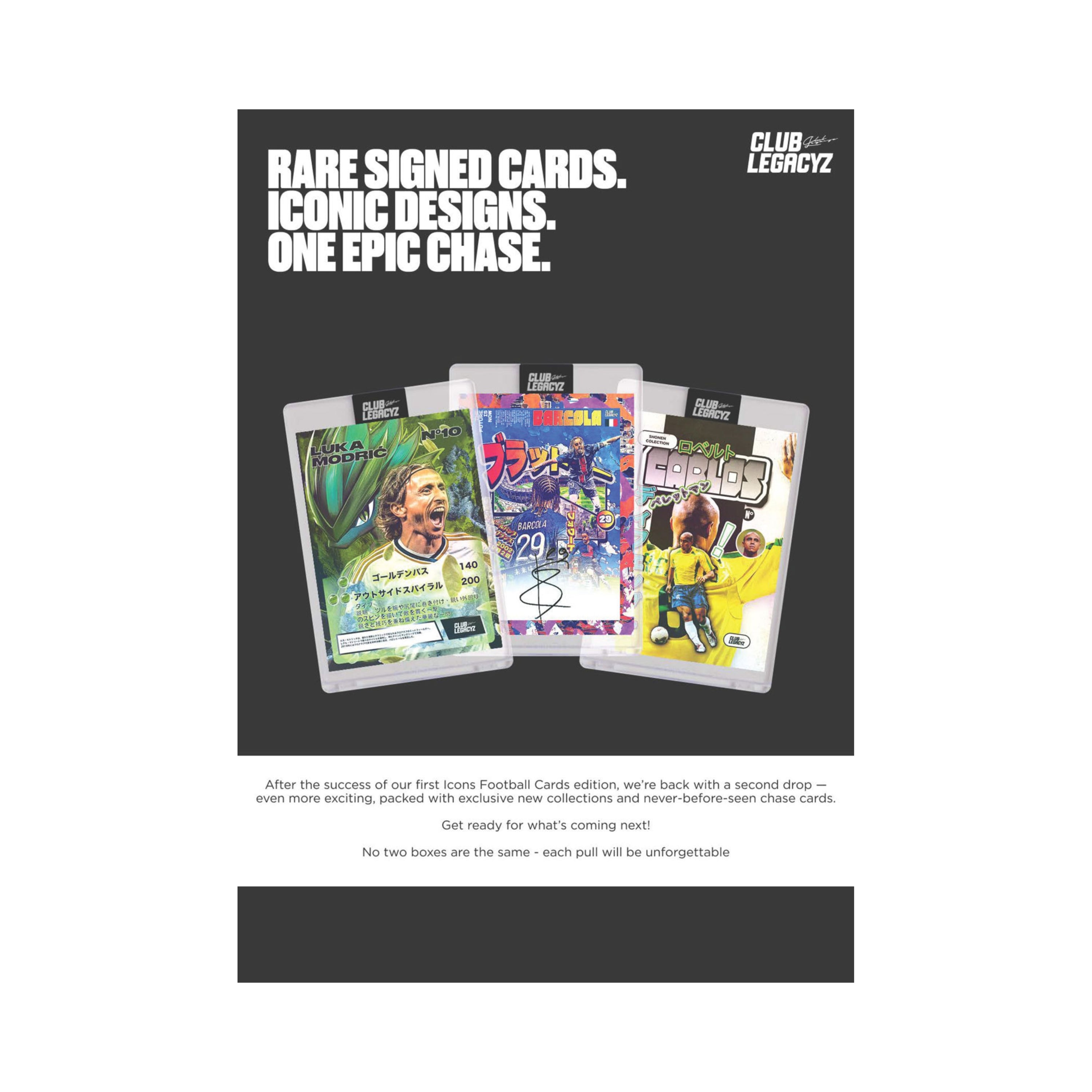 Club Legacyz Icons Football (Soccer) 2nd Edition 1ct. Minibox