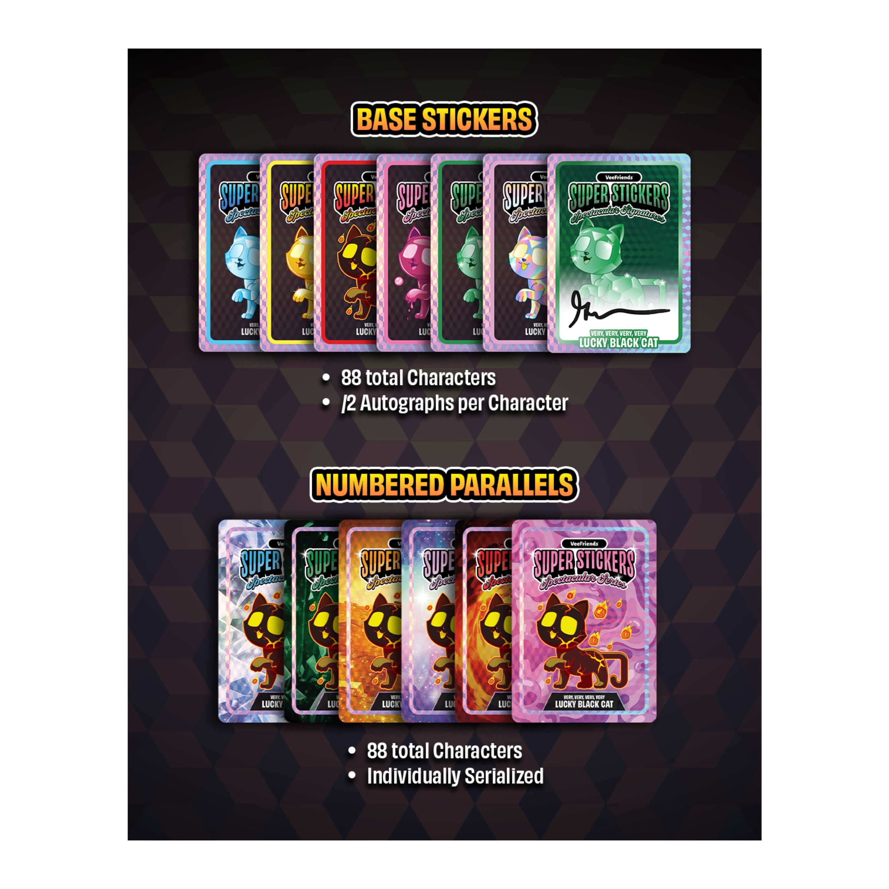 2026 VeeFriends Super Stickers: Spectacular Series 6ct. Hanger Pack