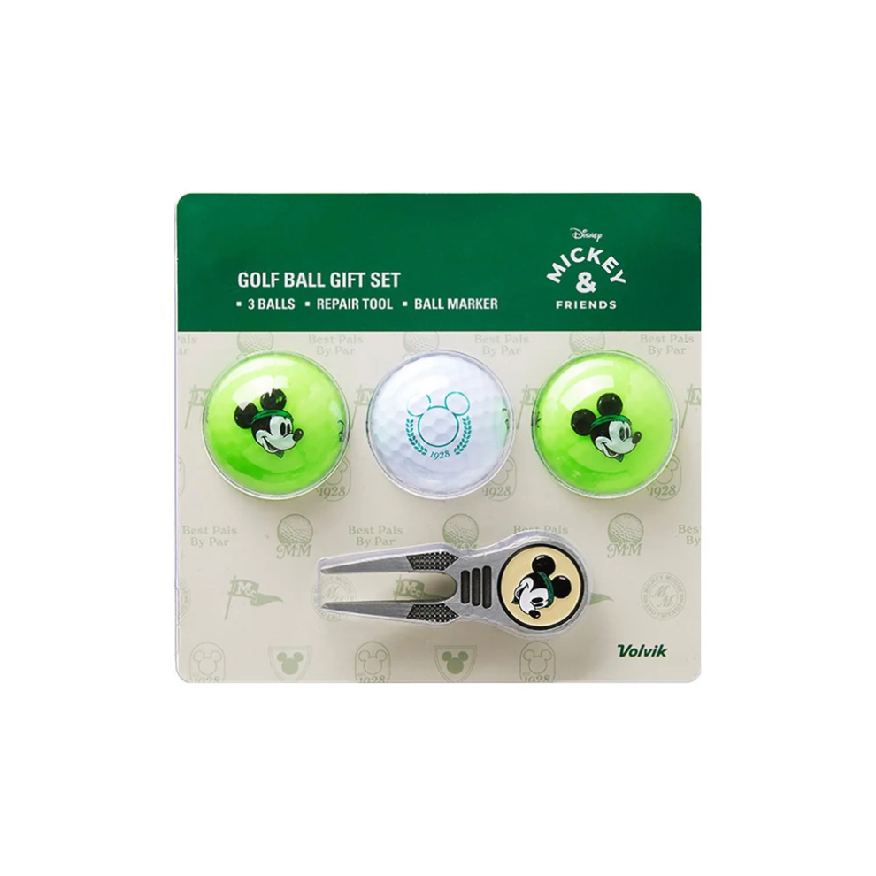 Disney Mickey Country Club Licensed 3 Golf Ball Gift Set by Volvik