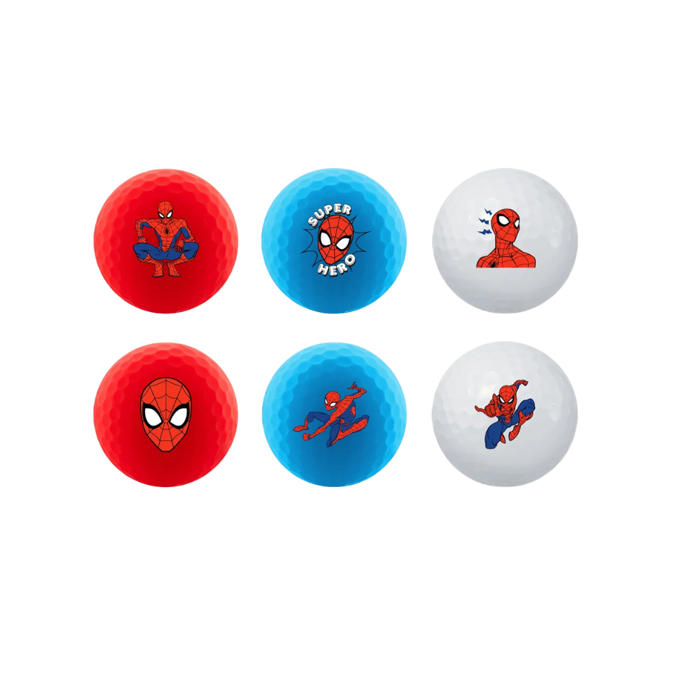 Marvel Spider-Man Licensed 6 Golf Ball Pack by Volvik