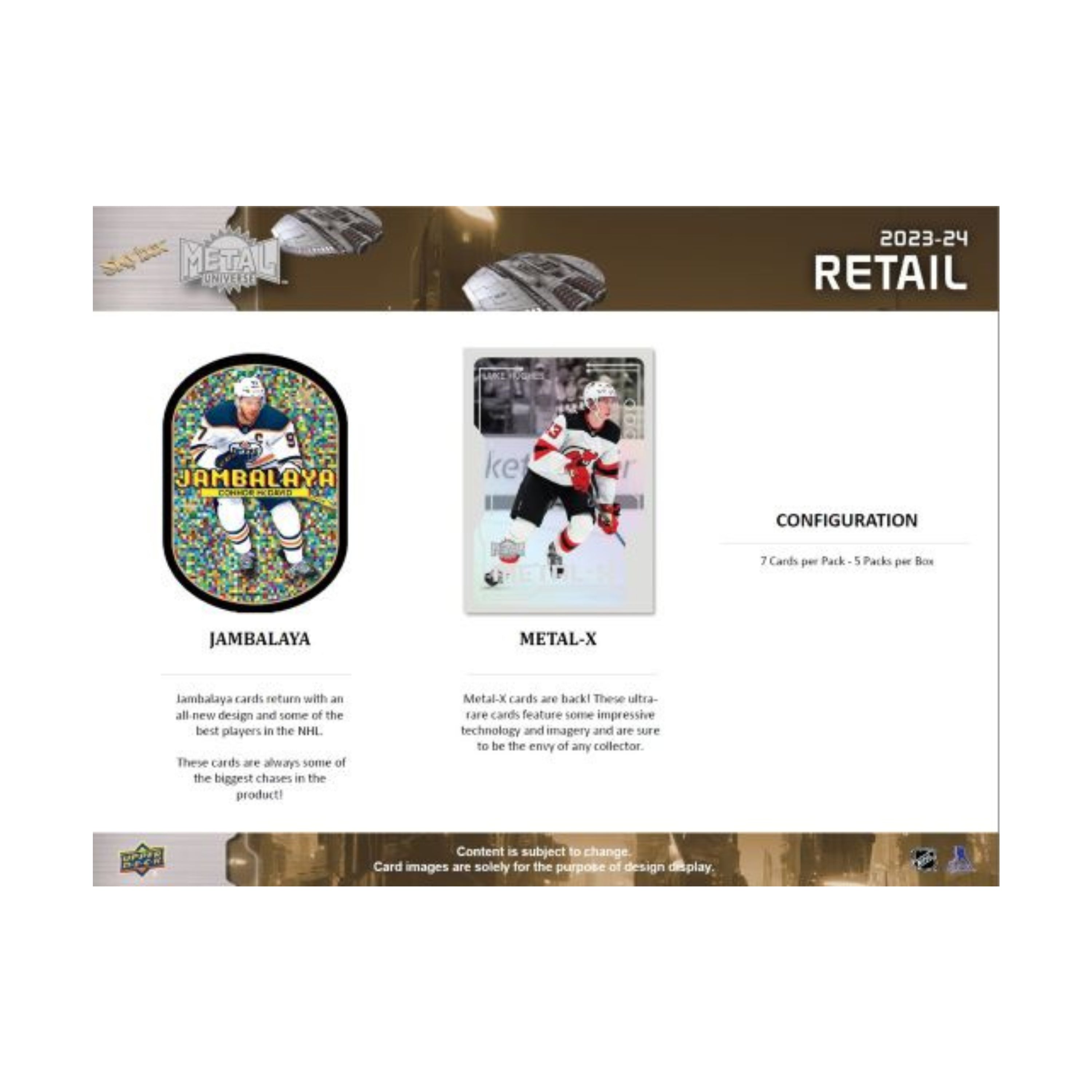 2023-24 Upper Deck Skybox Metal Universe NHL Hockey 35Ct. BLASTER BOX