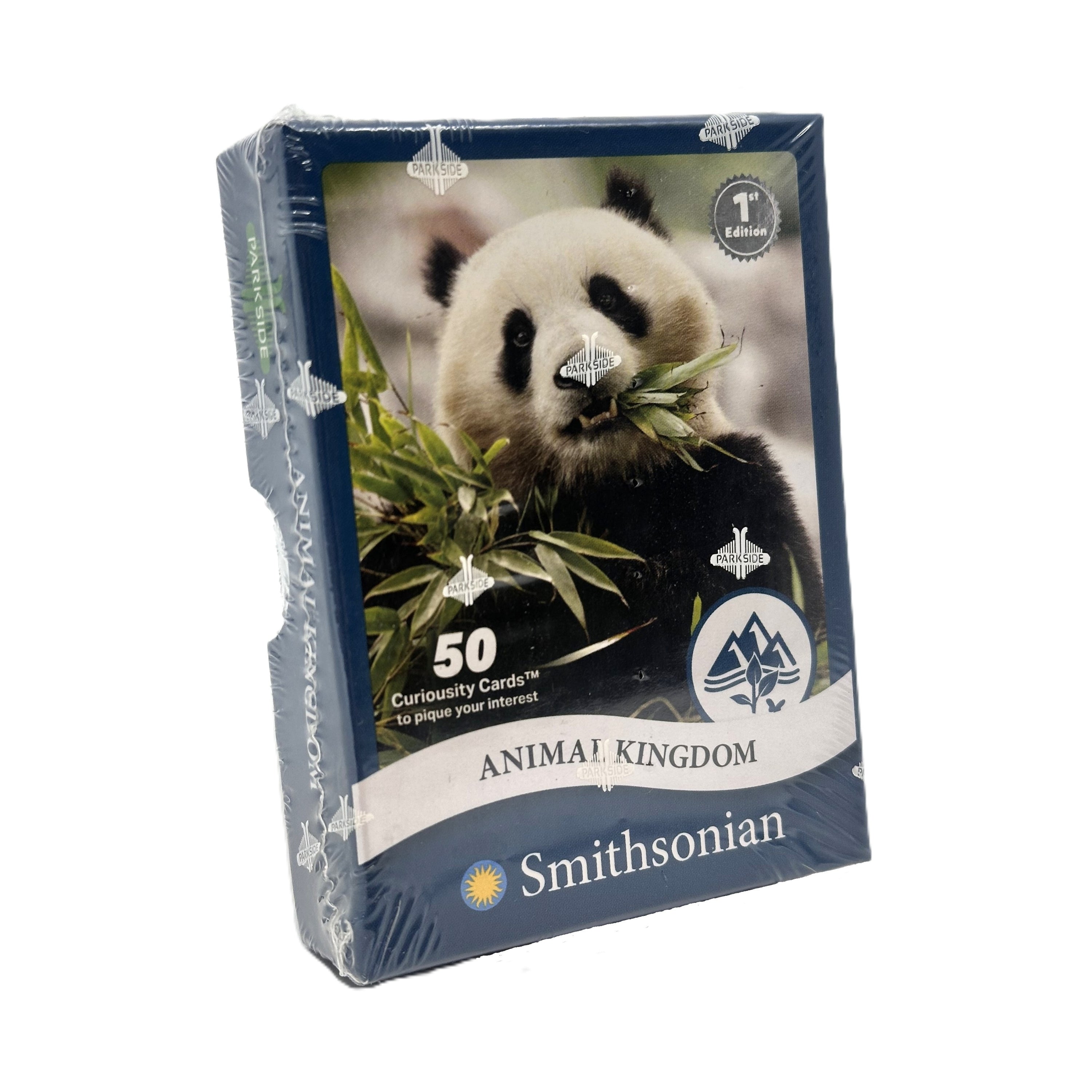 Smithsonian Animal Kingdom card set packaging with a panda on a white background