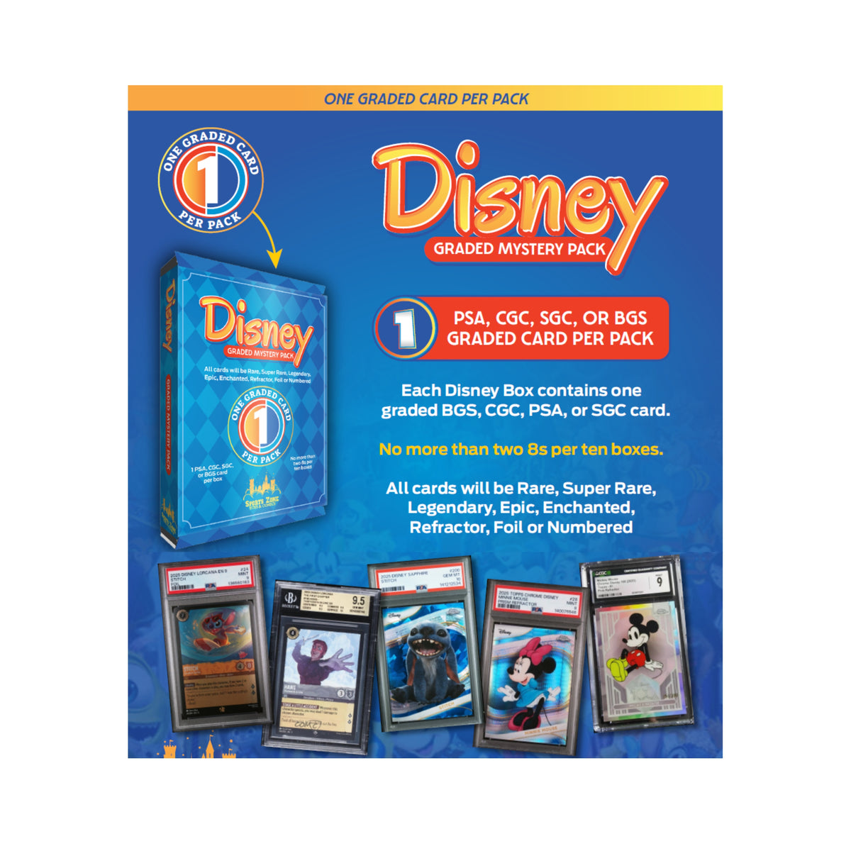 Disney 1Ct. Graded Card Surprise Box