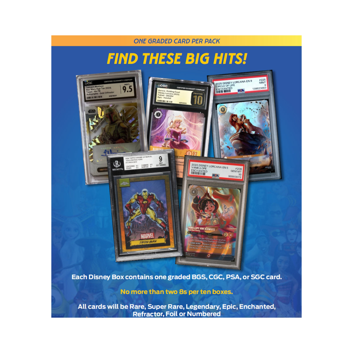 Disney 1Ct. Graded Card Surprise Box