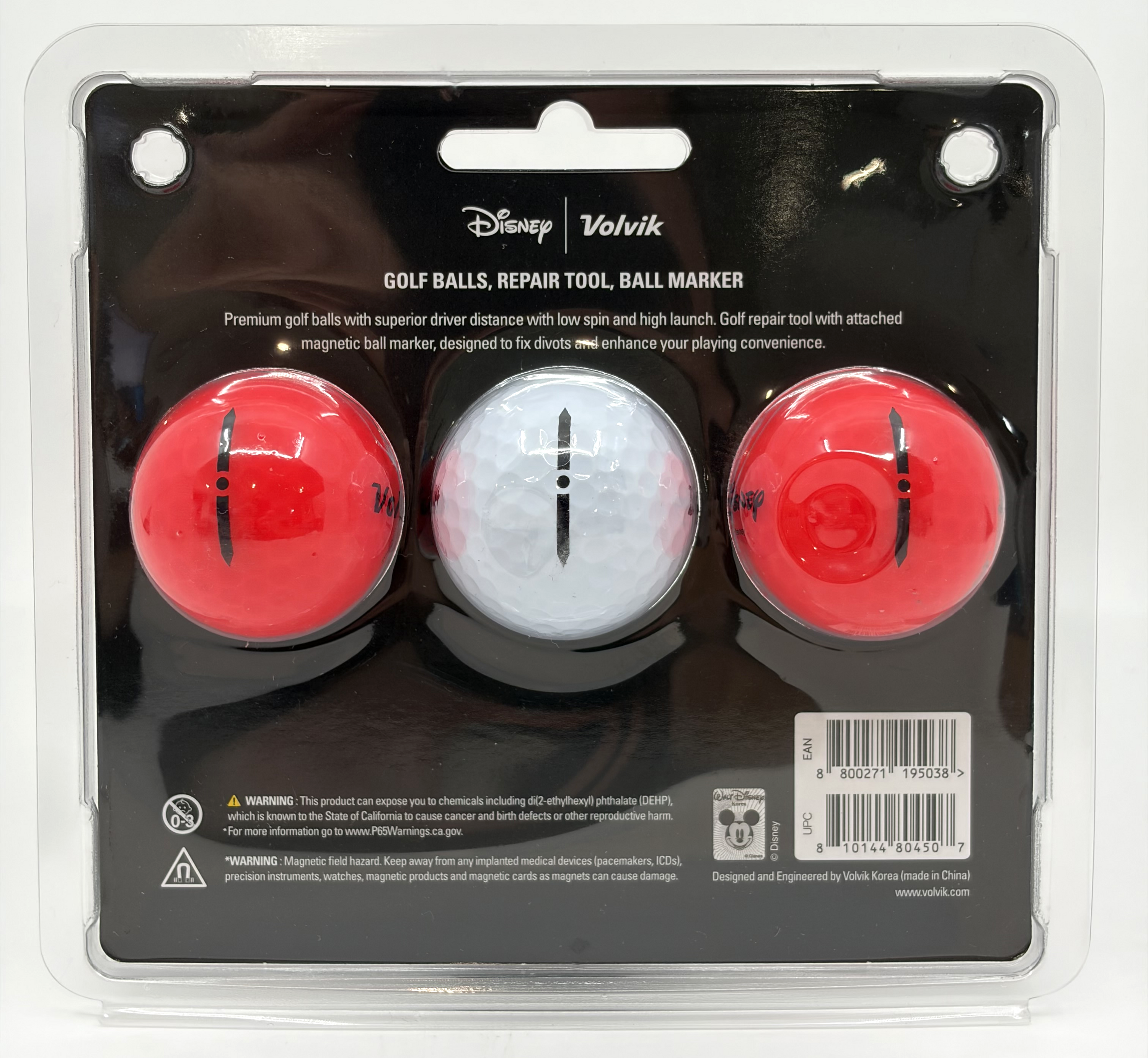 Disney Mickey & Friends Licensed 3 Golf Ball Gift Set by Volvik
