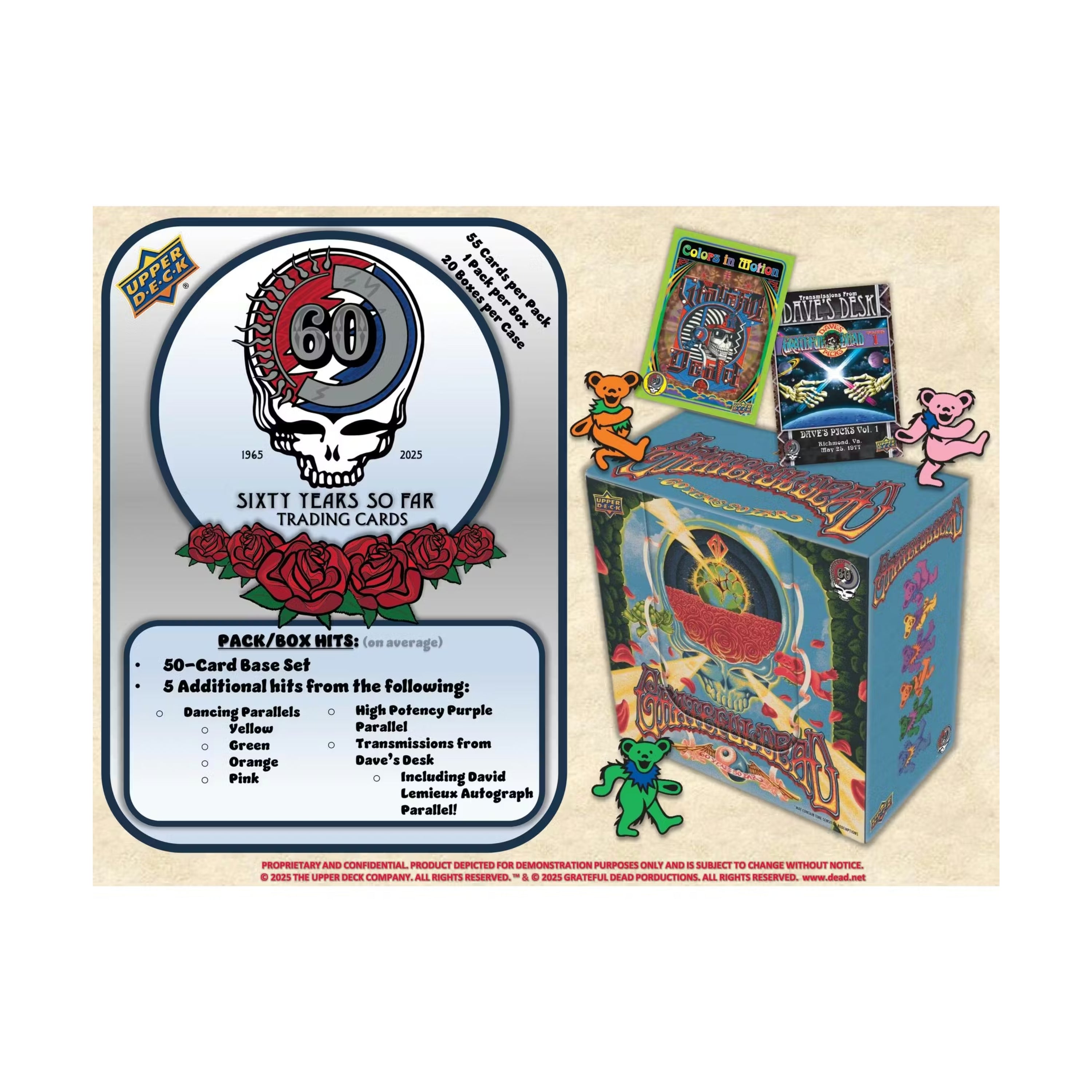2025 Grateful Dead - 60 Years So Far 55Ct. Retail Box