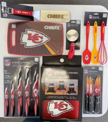TSV Kansas City Chiefs NFL Team Logo 3Pc UTENSIL SET