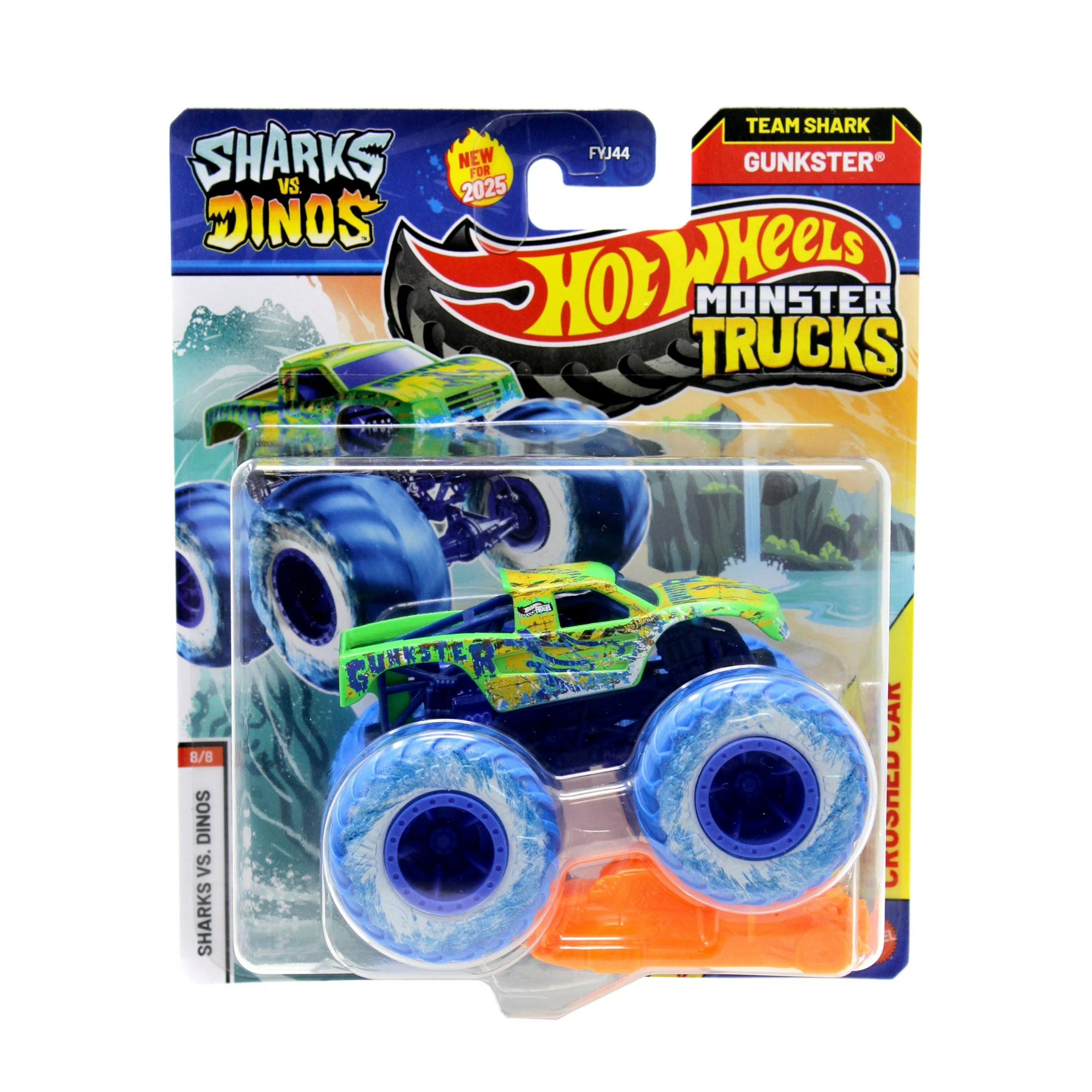 Hot Wheels Monster Truck & Crushed Car Set
