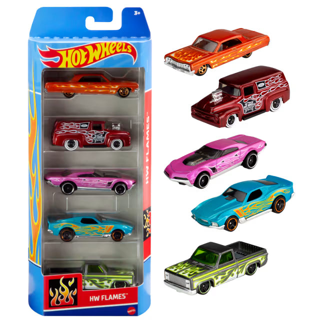 Hot Wheels 2025 Assorted Diecast 5 Car Set