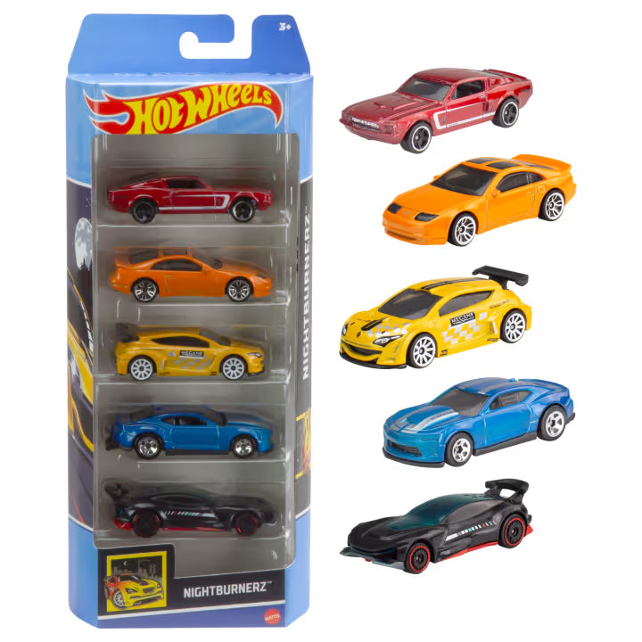Hot Wheels 2025 Assorted Diecast 5 Car Set